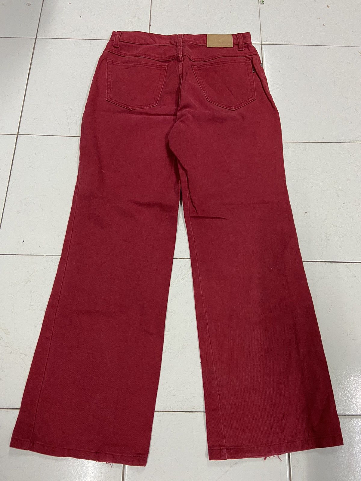 Japanese Brand MELLOWBOB INPRESSIONIST FASHION RED JEANS Size US 28 / EU 44 - 2 Thumbnail