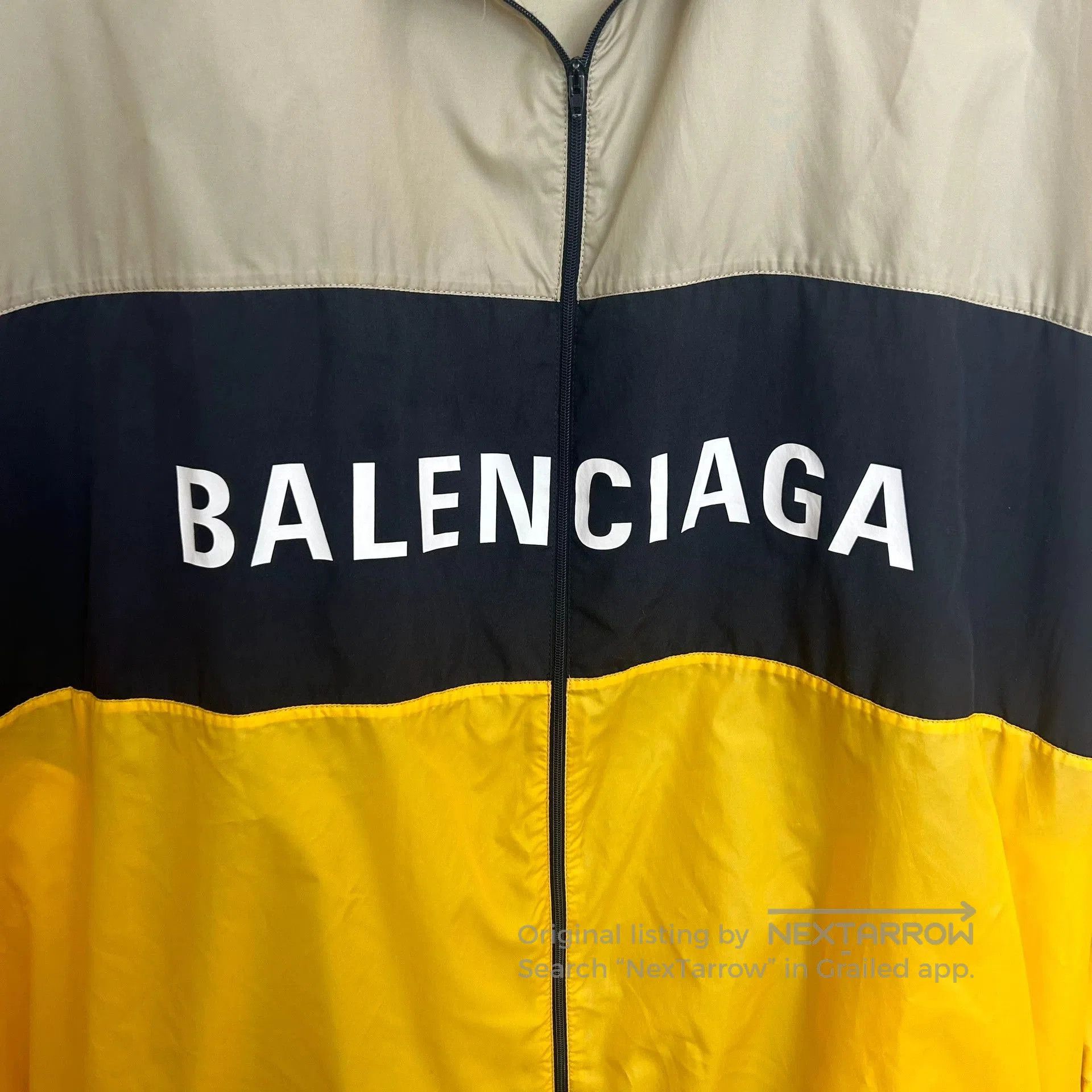 Balenciaga balenciaga black yellow logo rain jacket. Size US L / EU 52-54 / 3 - 3 Thumbnail
