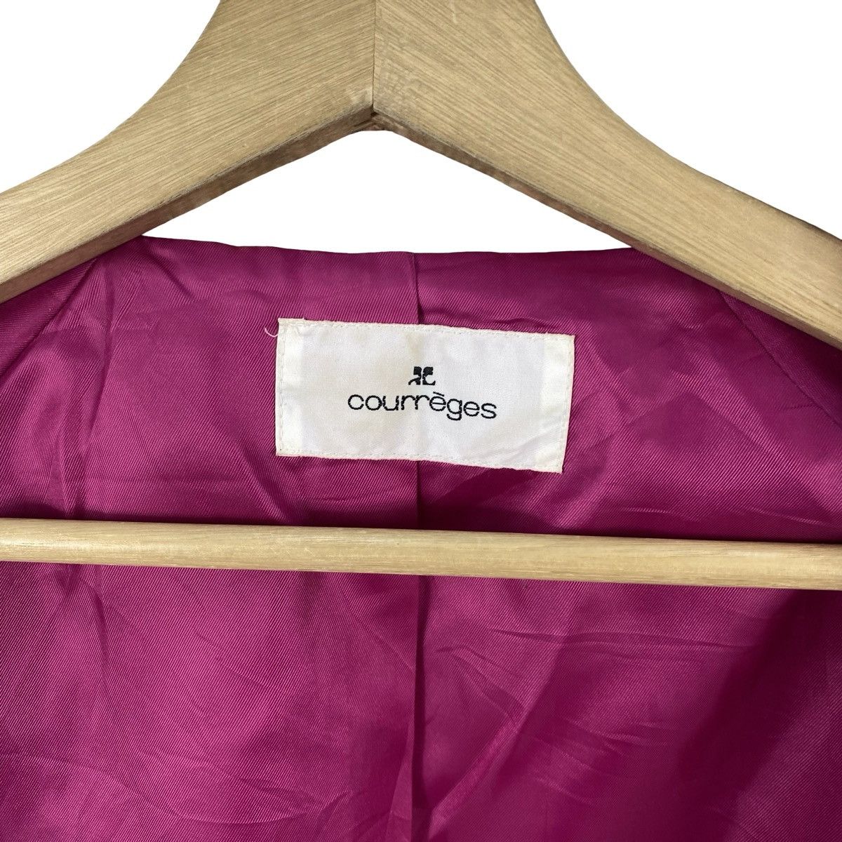 Courreges Vintage COURREGES TWEED Jacket Cropped Coat Paris Designer Size M / US 6-8 / IT 42-44 - 9 Thumbnail