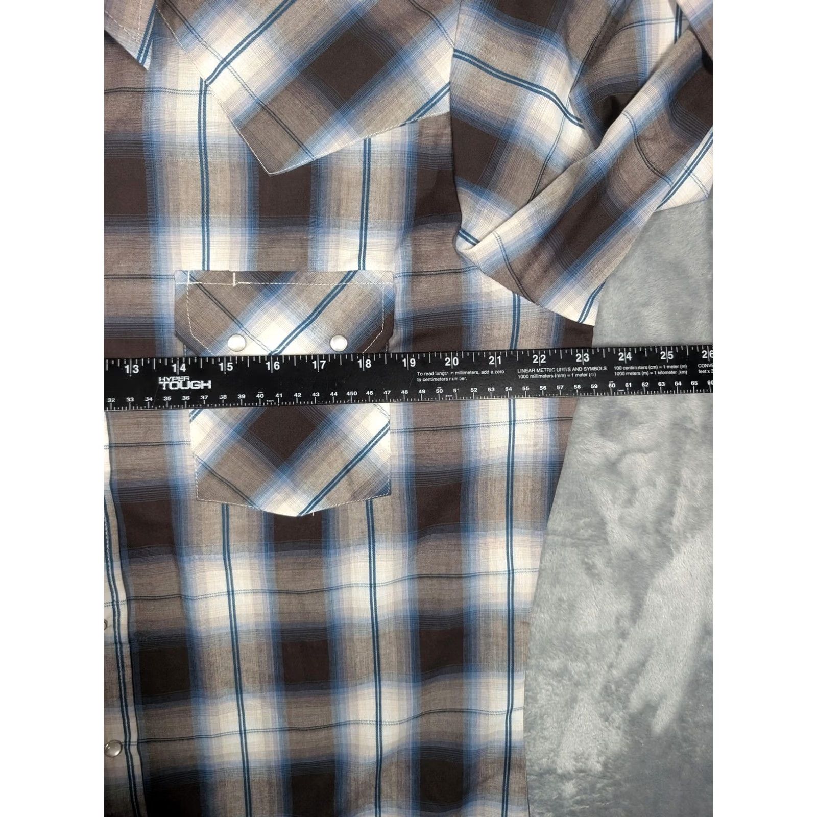 Vintage Ely Cattleman Shirt Mens M Brown Plaid Western Pearl Snap Long Sleeve Shirt Size US M / EU 48-50 / 2 - 3 Thumbnail