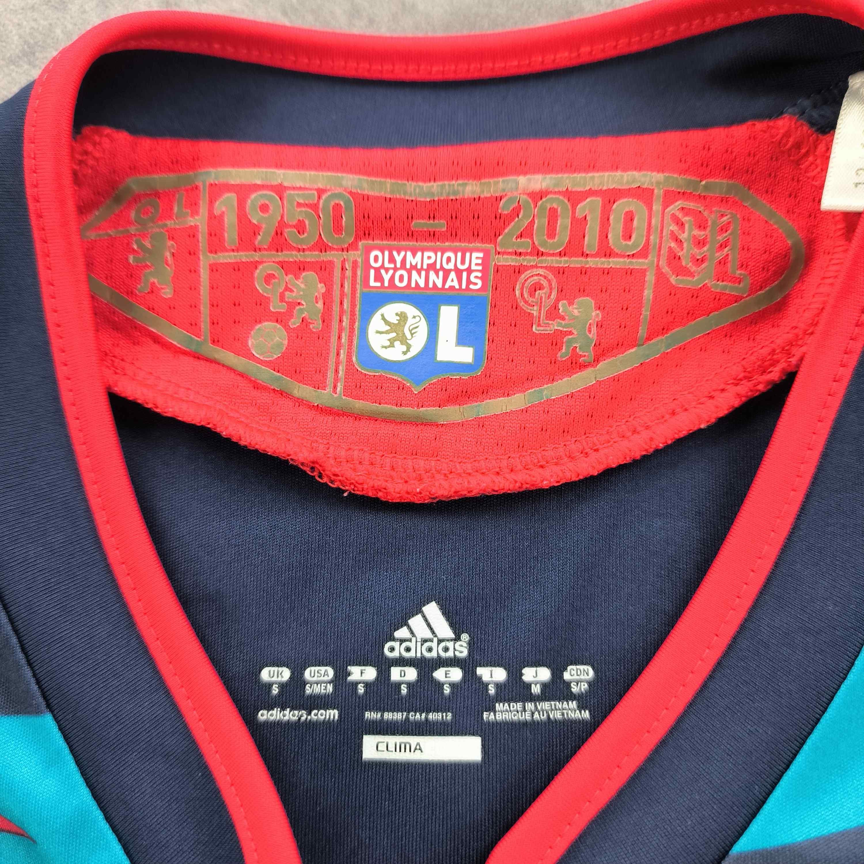 Adidas Lyon 2010-11 Adidas third Lacazette football jersey size S Size US S / EU 44-46 / 1 - 5 Thumbnail
