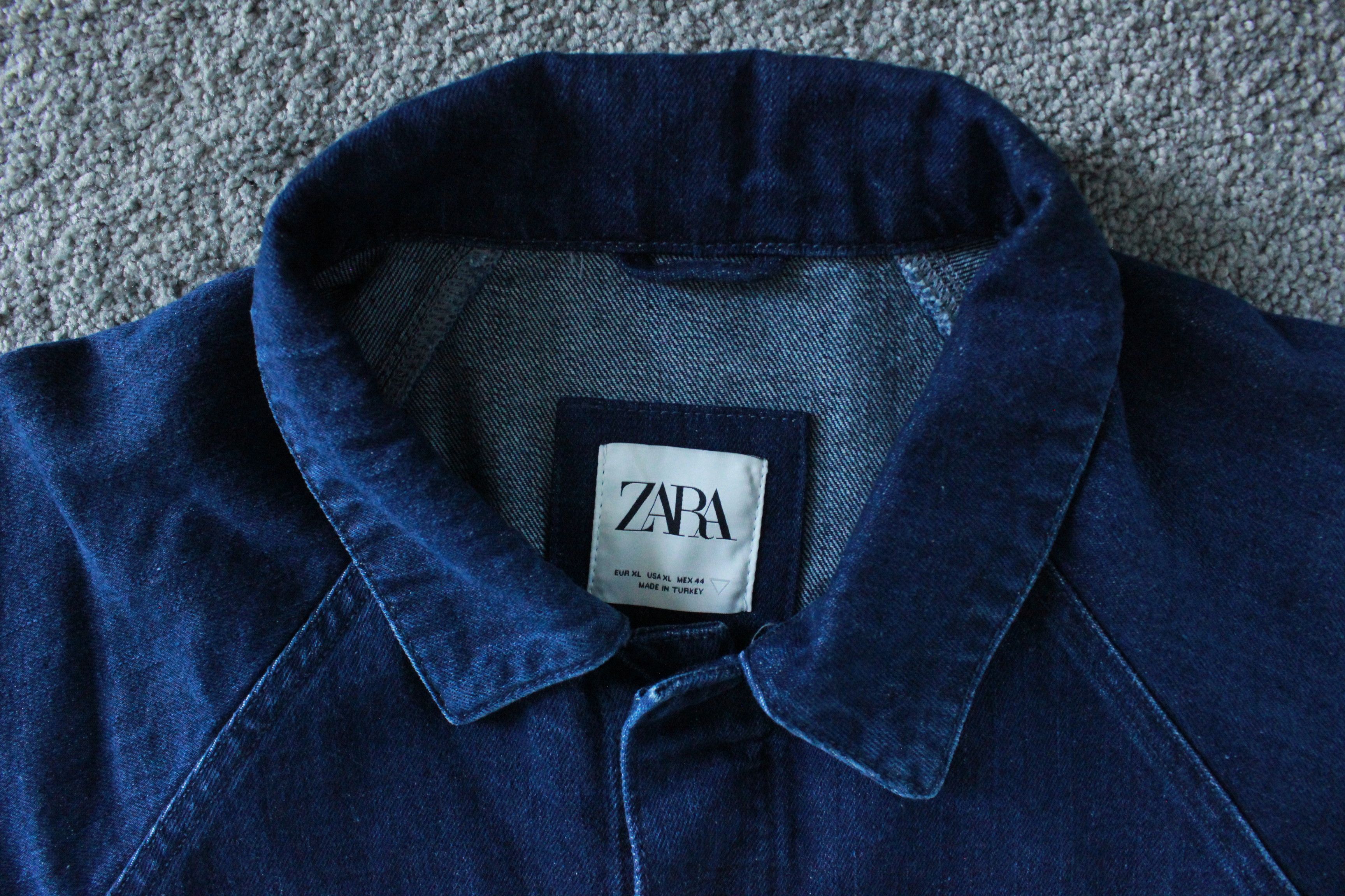 Zara Zara Mens Boxy Fit Ddenim Jacket Blue XL Size US XL / EU 56 / 4 - 7 Thumbnail