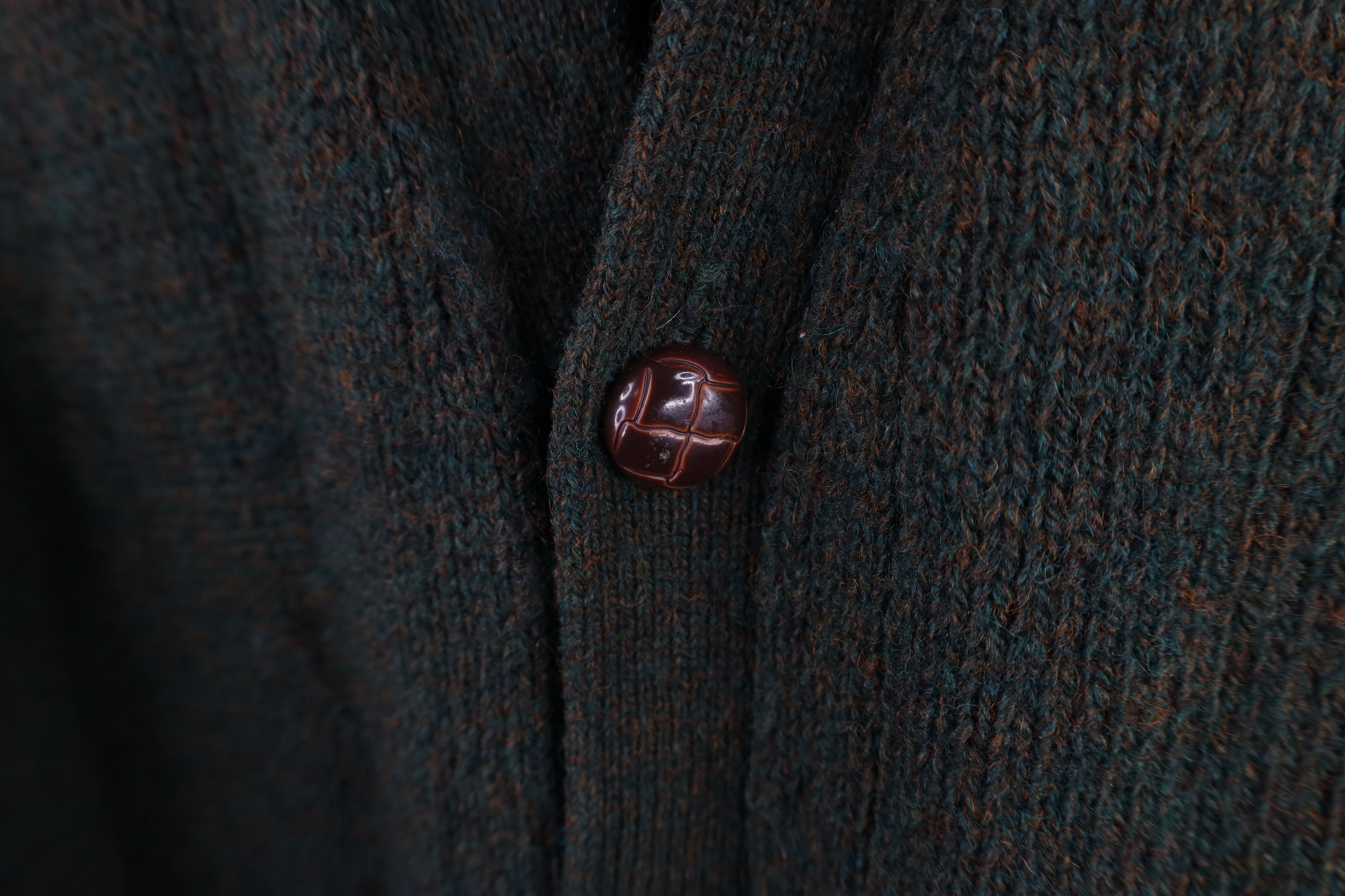 Vintage Vintage 90s Streetwear Wool Knit Cardigan Sweater Vest Green Size US XL / EU 56 / 4 - 6 Thumbnail