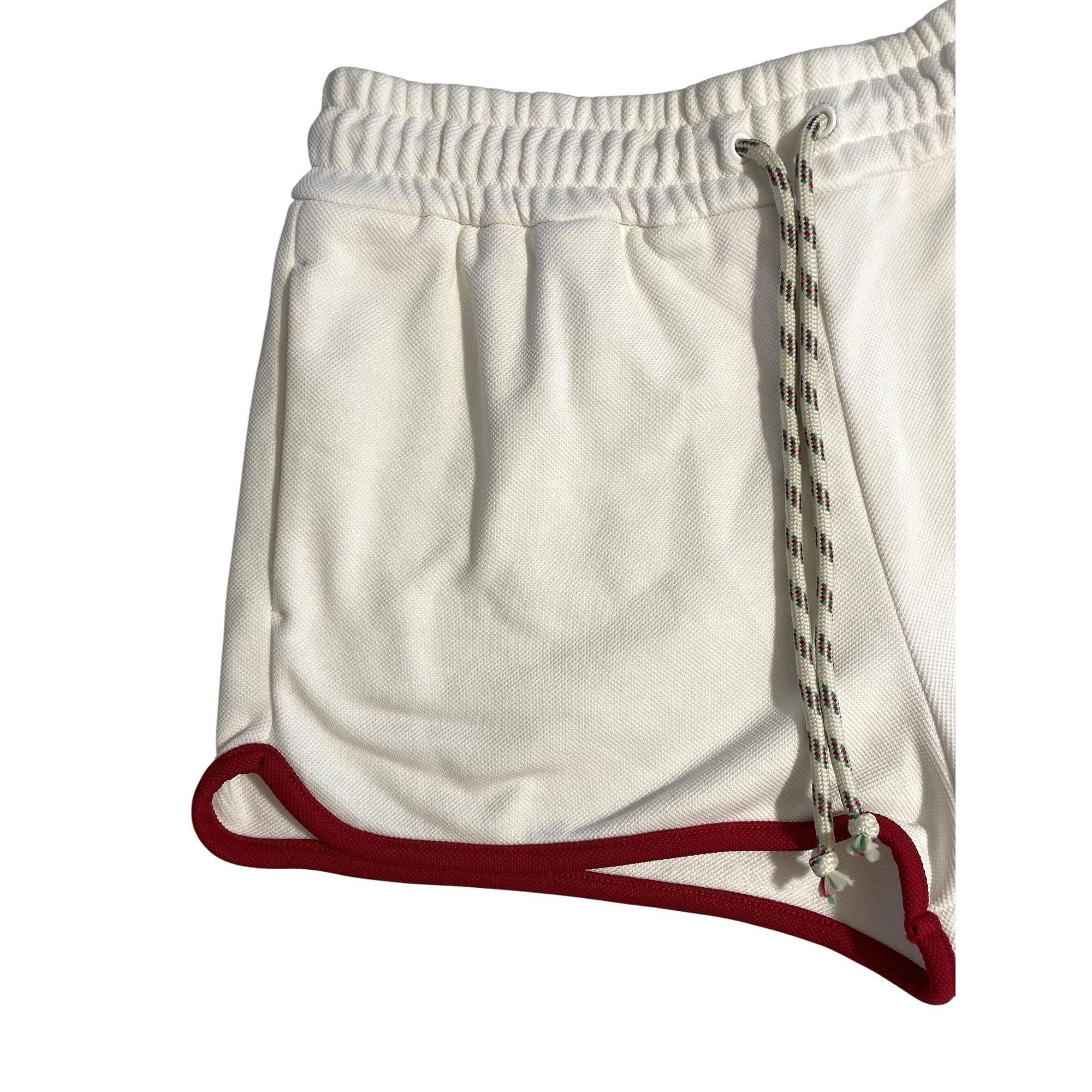 Gucci Gucci White Athletic Shorts With Green & Red Stripes Drawstr Size 36" / US 14 / IT 50 - 4 Thumbnail