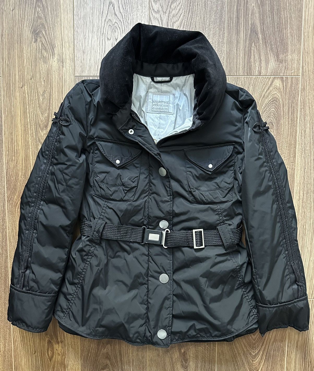 Veste Courte En Lycra Noire Vintage Marithé & François Girbaud - Taille 36 - Excellent état
