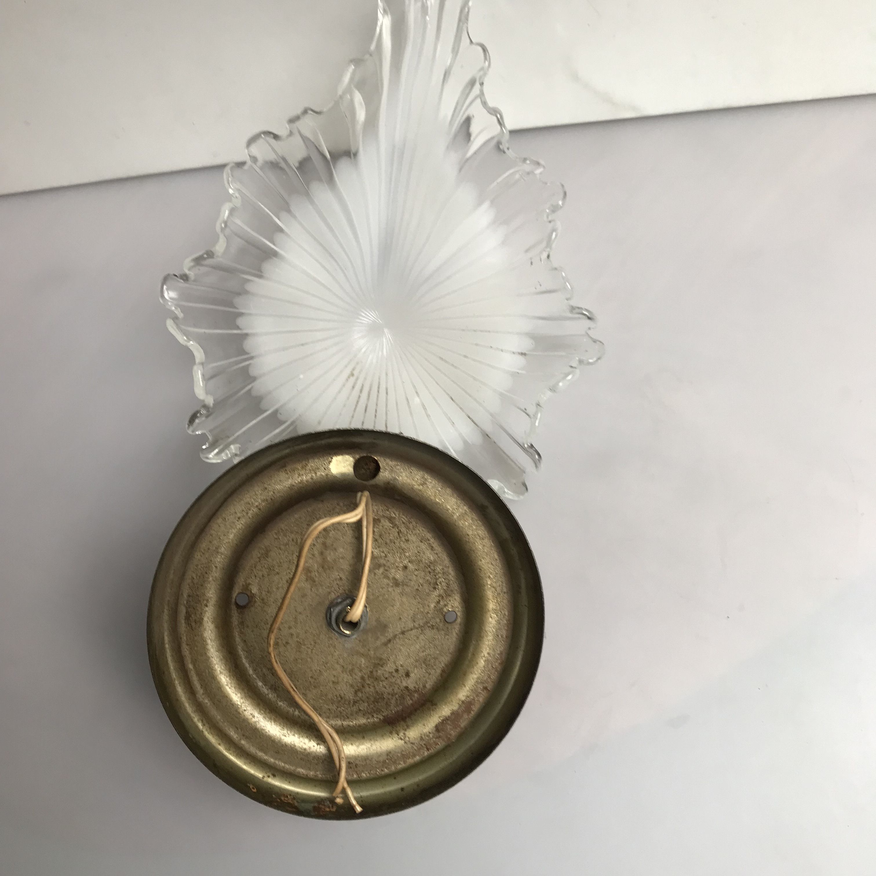 Vintage Vintage Art Deco Lamp sea Shell Art Deco style wall lamp Size ONE SIZE - 8 Thumbnail