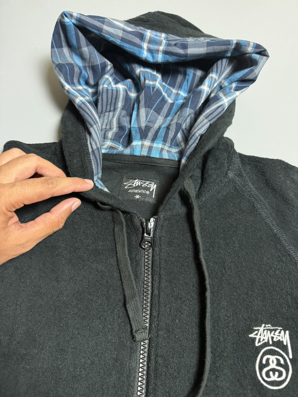 Stussy Stussy Light Zipper Jacket Hoodie Size US M / EU 48-50 / 2 - 4 Thumbnail