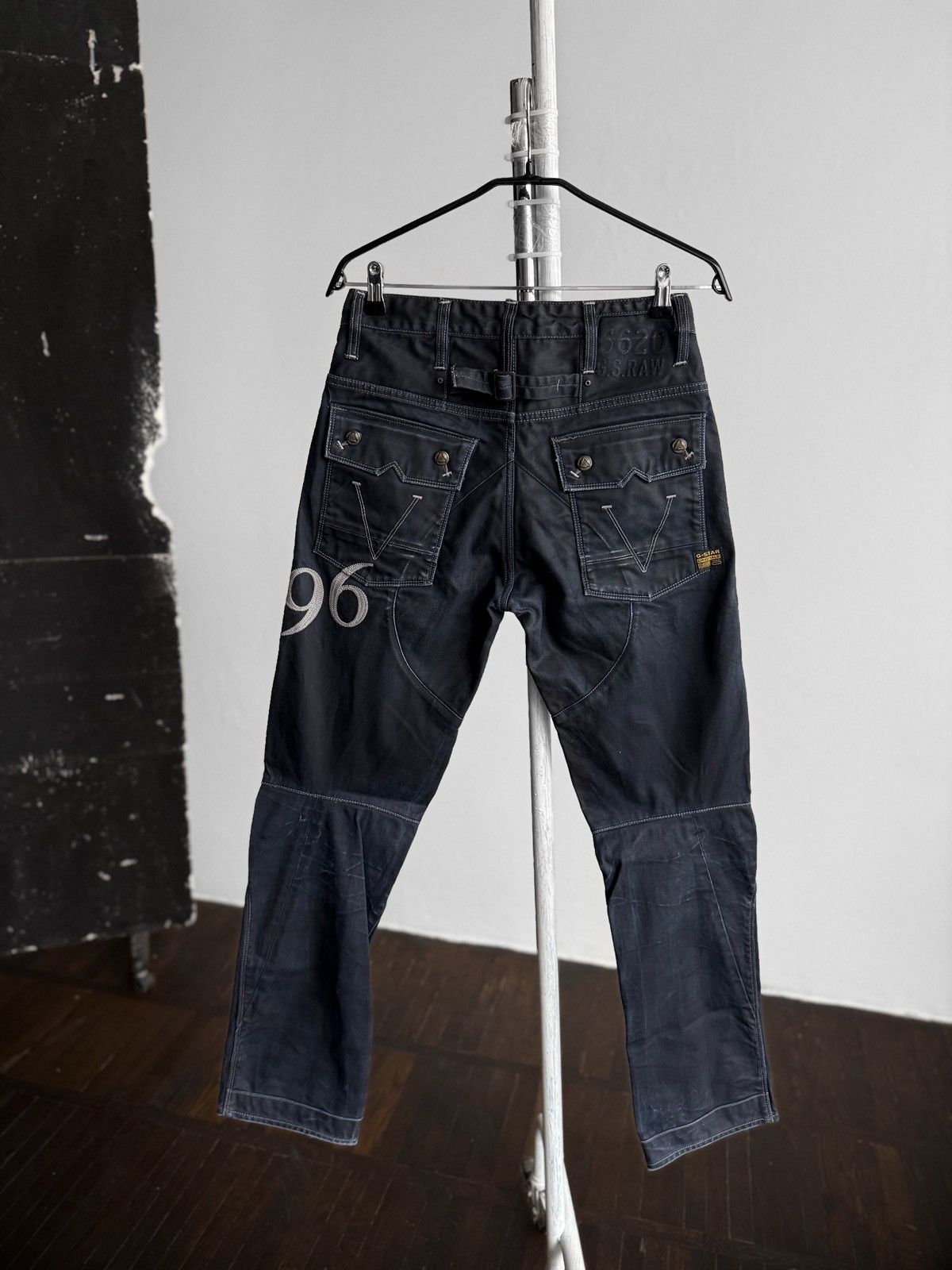 G-Star G-Star Raw Mens Blue 3D Denim Elwood 96 Graphic Jeans Logo Size US 30 / EU 46 - 1 Thumbnail