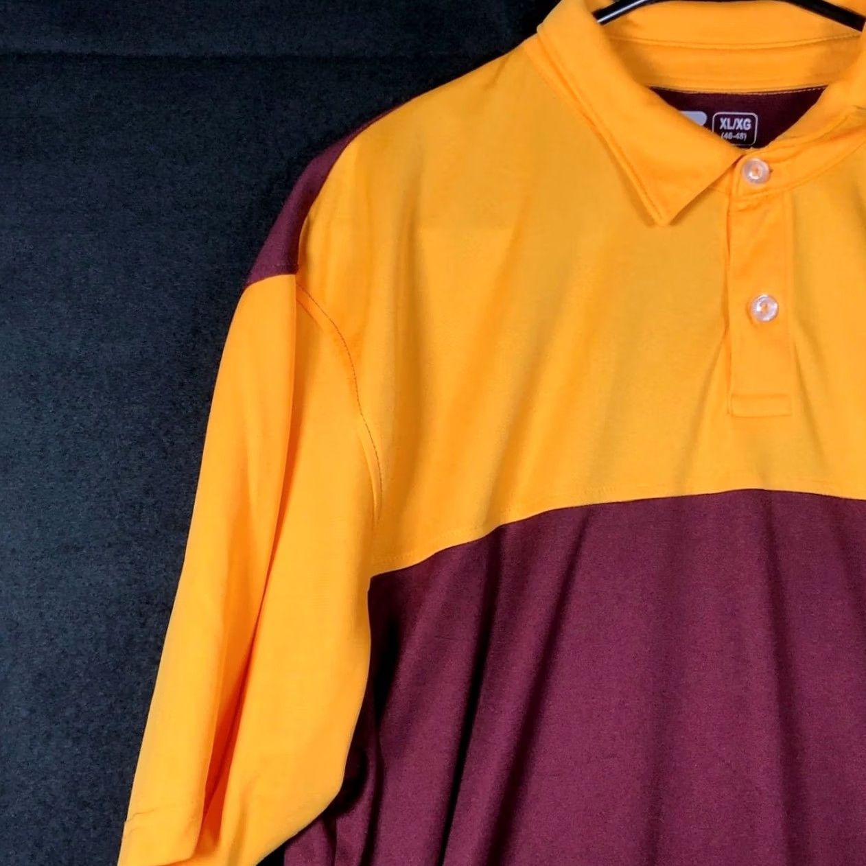 Vintage Russell Mens Polo Maroon Gold Arizona State Logo Short Sleeve XL Shirt Size US XL / EU 56 / 4 - 4 Thumbnail