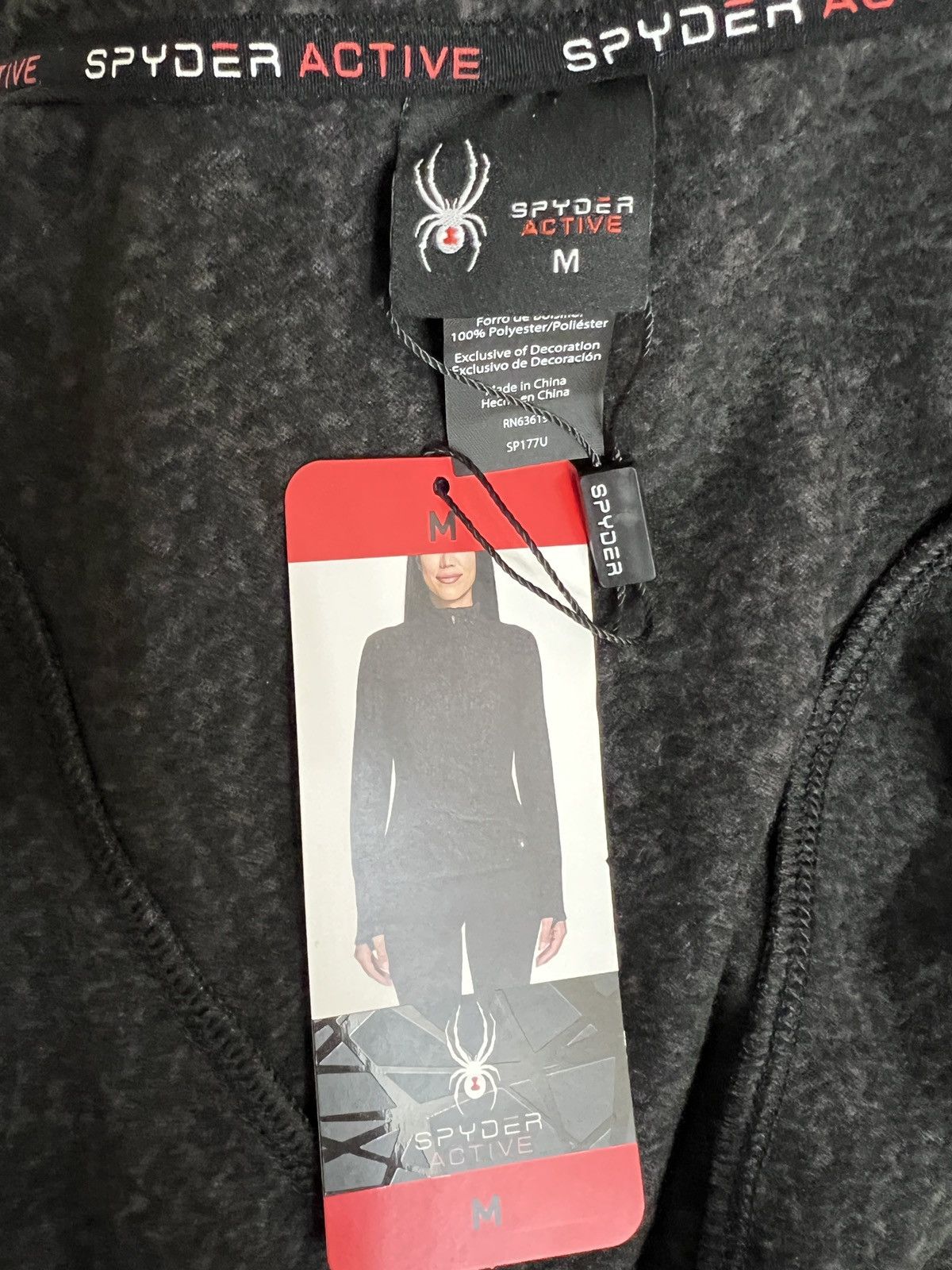 Spyder Spyder Active charcoal half-zip size M Size M / US 6-8 / IT 42-44 - 6 Thumbnail