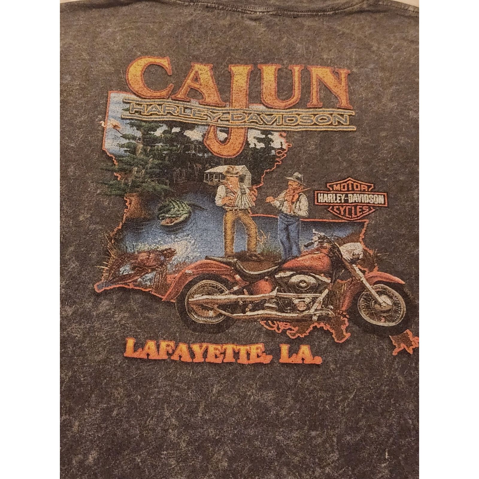 Harley Davidson VTG Harley Davidson Tee Sz xxl Acid Washed Bikercore Size US XXL / EU 58 / 5 - 1 Thumbnail