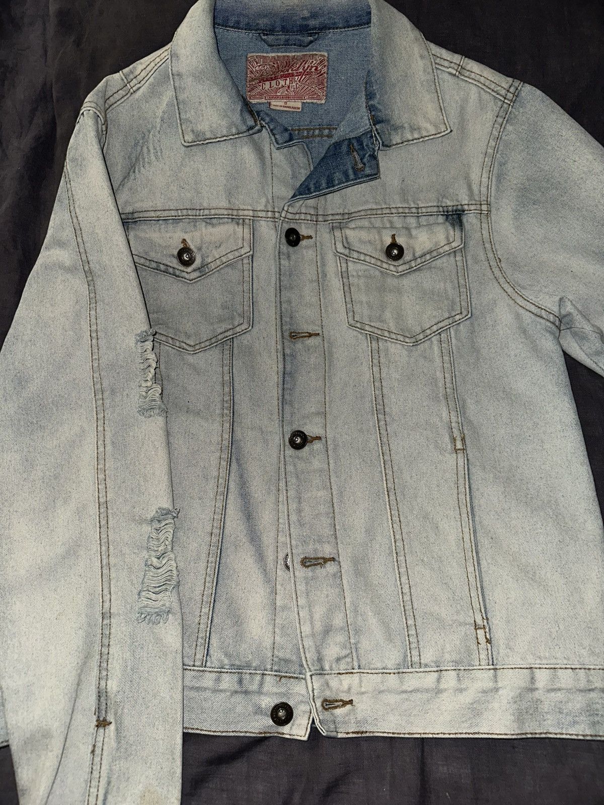 Brooklyn Cloth Washed Blue Denim Jacket Size US S / EU 44-46 / 1 - 2 Thumbnail