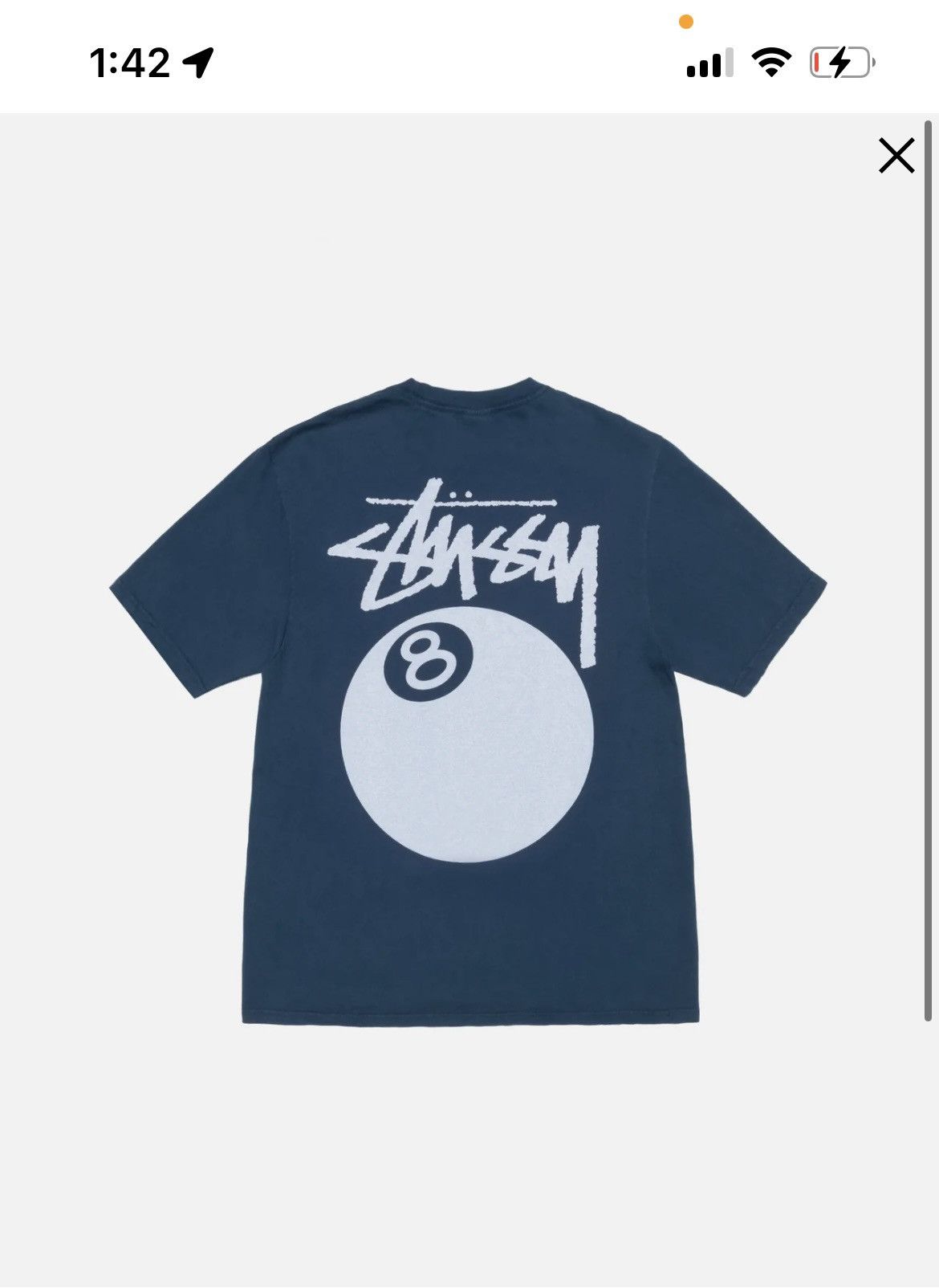 Image of Stussy 8 Ball Tee in Navy, Men's (Size XL)