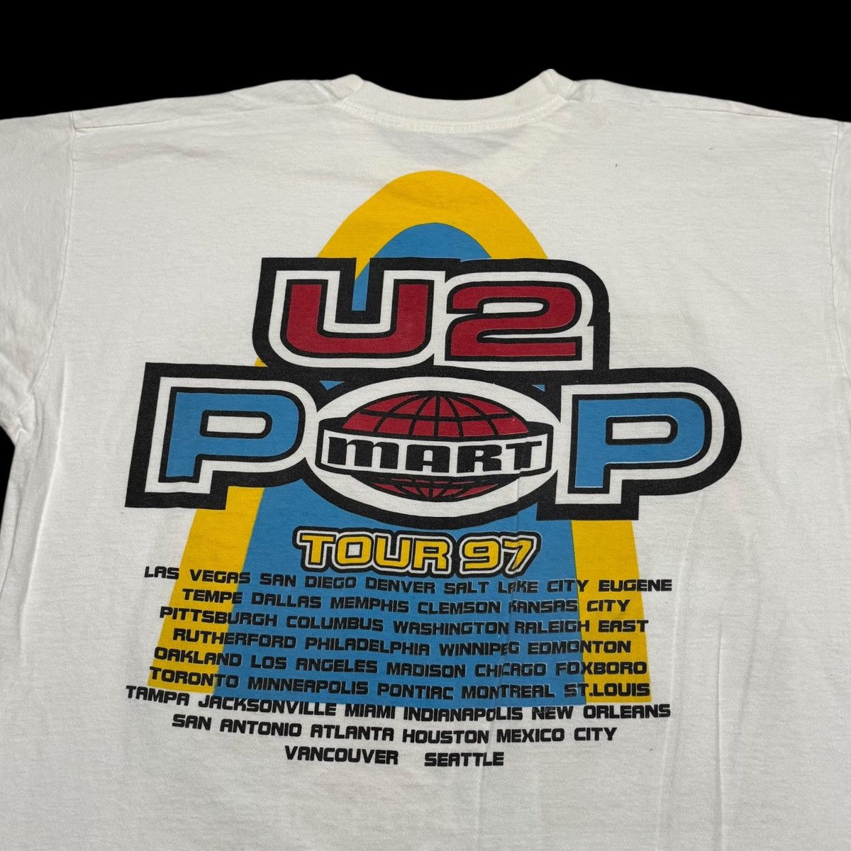Vintage 1997 U2 Pop Mart Tour Single Stitch Shirt Men's XL FLAWS Size US XL / EU 56 / 4 - 6 Thumbnail