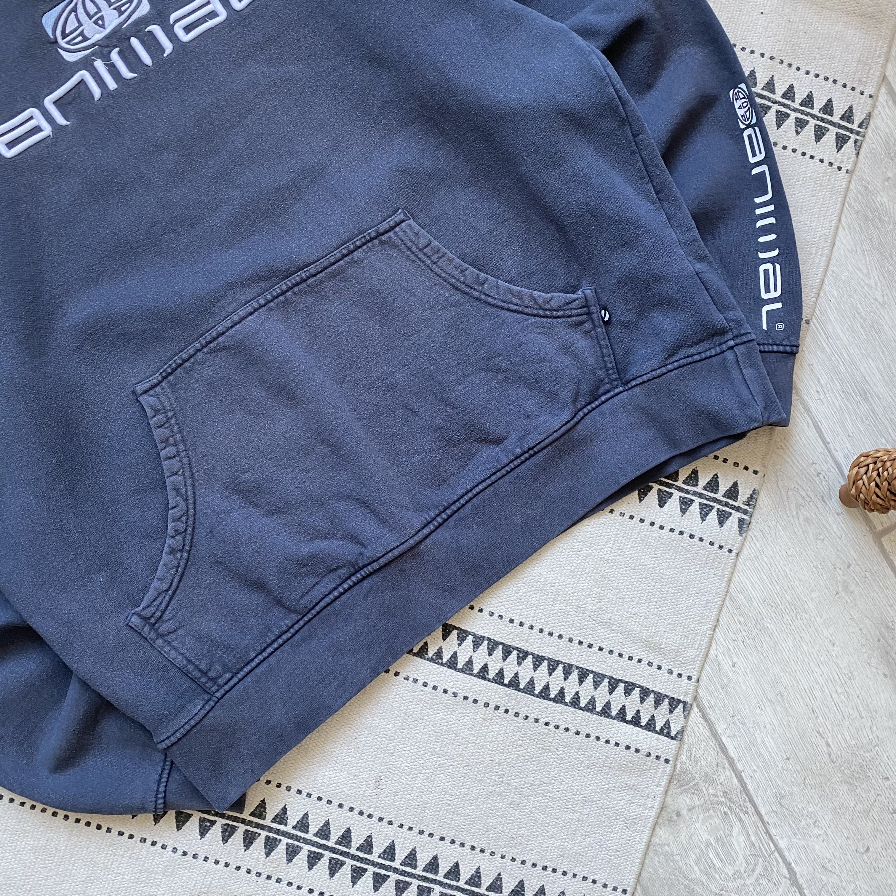 Hook-Ups 🛹 Faded Vintage 90s heavy Hoodie Animal Surf Skater Size US L / EU 52-54 / 3 - 3 Thumbnail
