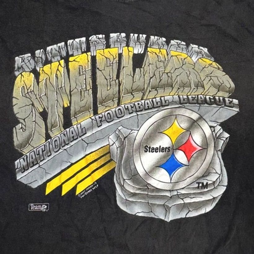 NFL VINTAGE Pittsburgh Steelers Shirt Mens Large NFL Magic Johnson 1993 Size US L / EU 52-54 / 3 - 3 Thumbnail