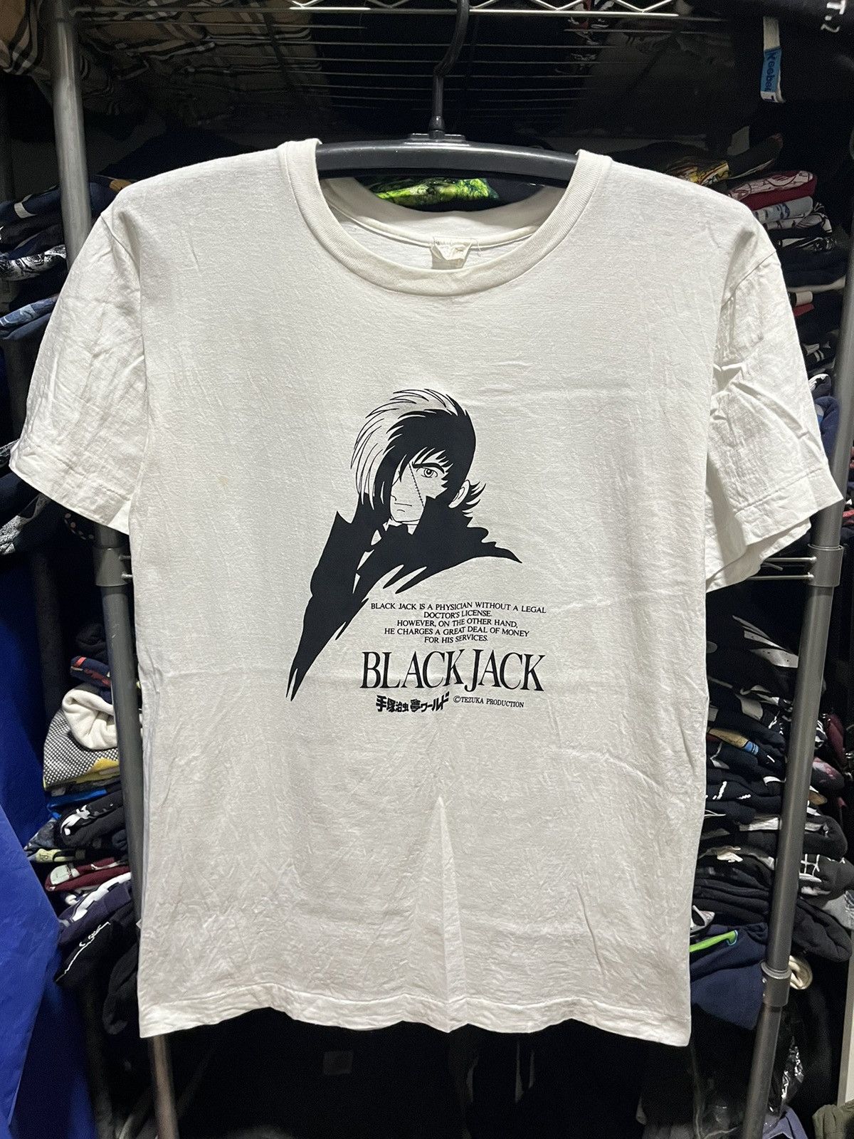 Vintage Black Jack Doctor Osamu Tezuka Manga Tee 90s Size US M / EU 48-50 / 2 - 1 Thumbnail