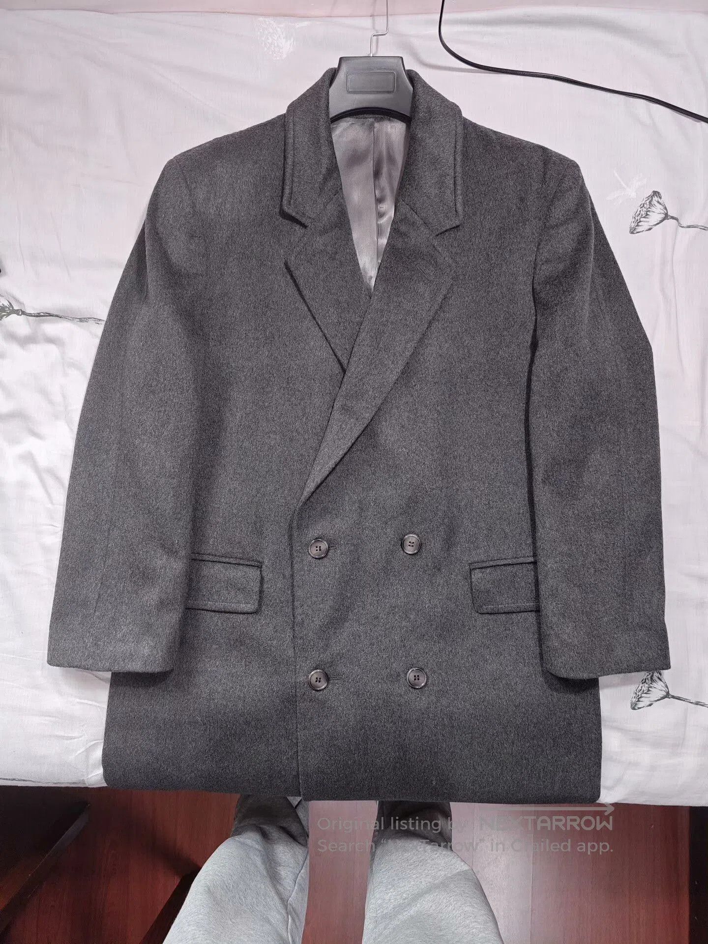 Japanese Brand Tibbett Double-Breasted Cashmere Coat. Size US M / EU 48-50 / 2 - 5 Thumbnail