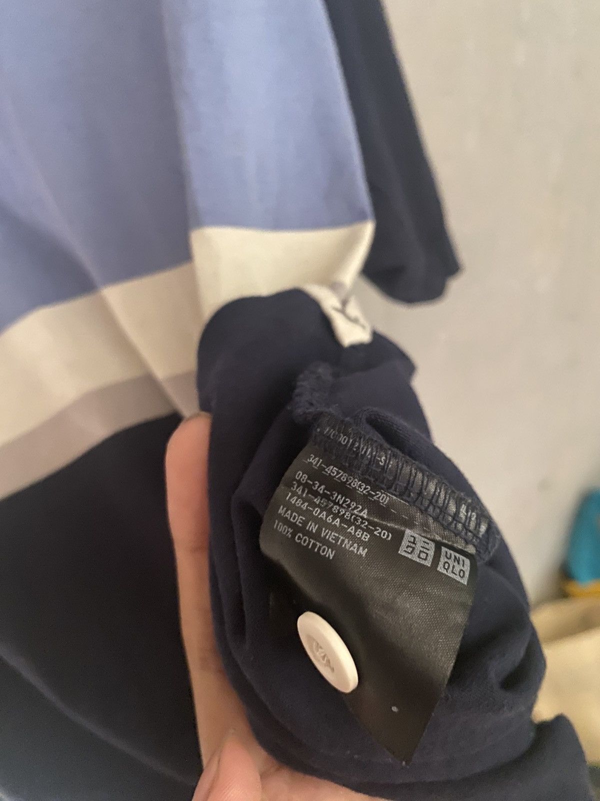 Uniqlo Uniqlo stripe polo navy blue Size US M / EU 48-50 / 2 - 3 Thumbnail