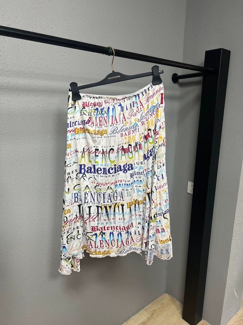 Balenciaga Balenciaga Colored graffiti skirt Size 25" / US 0 / IT 36 - 2 Thumbnail