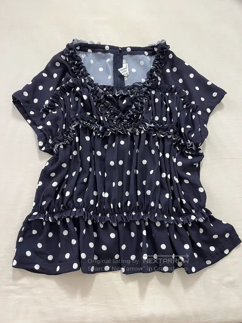 Comme des Garcons Comme des Garcons Lace Polka Dot Top Size S / US 4 / IT 40 - 1 Thumbnail