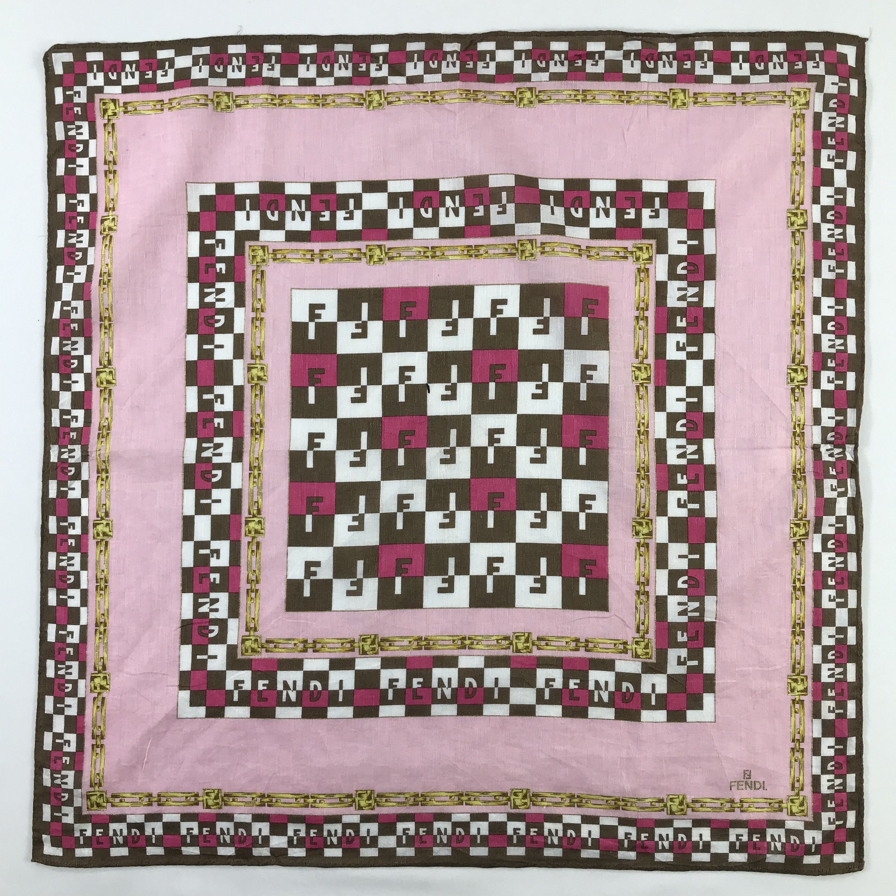 Vintage Vintage Fendi Bandana / Handkerchief / Neckerchief - S613 Size ONE SIZE - 1 Thumbnail