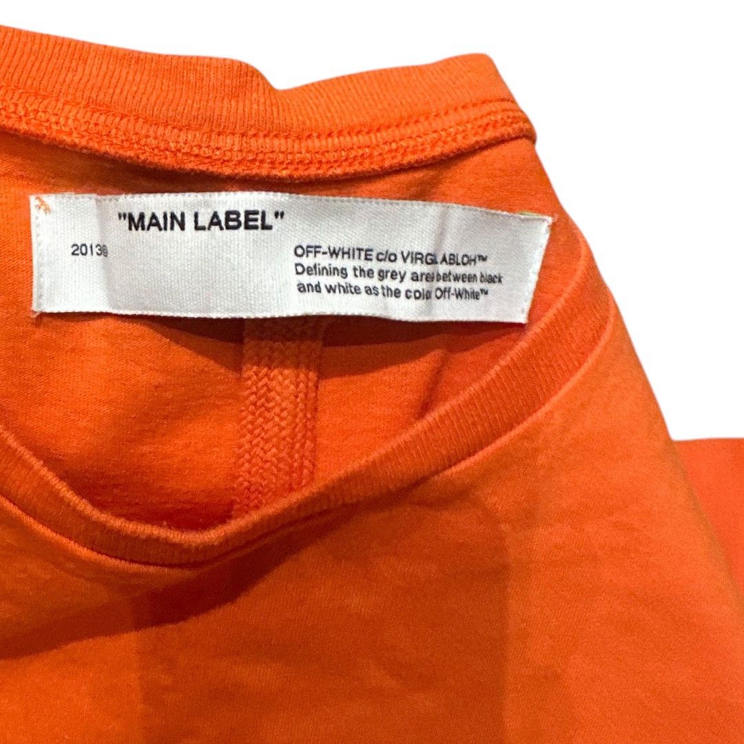 Off-White Off-White Industrial Print T-Shirt 'Orange' Size L Size US L / EU 52-54 / 3 - 7 Thumbnail