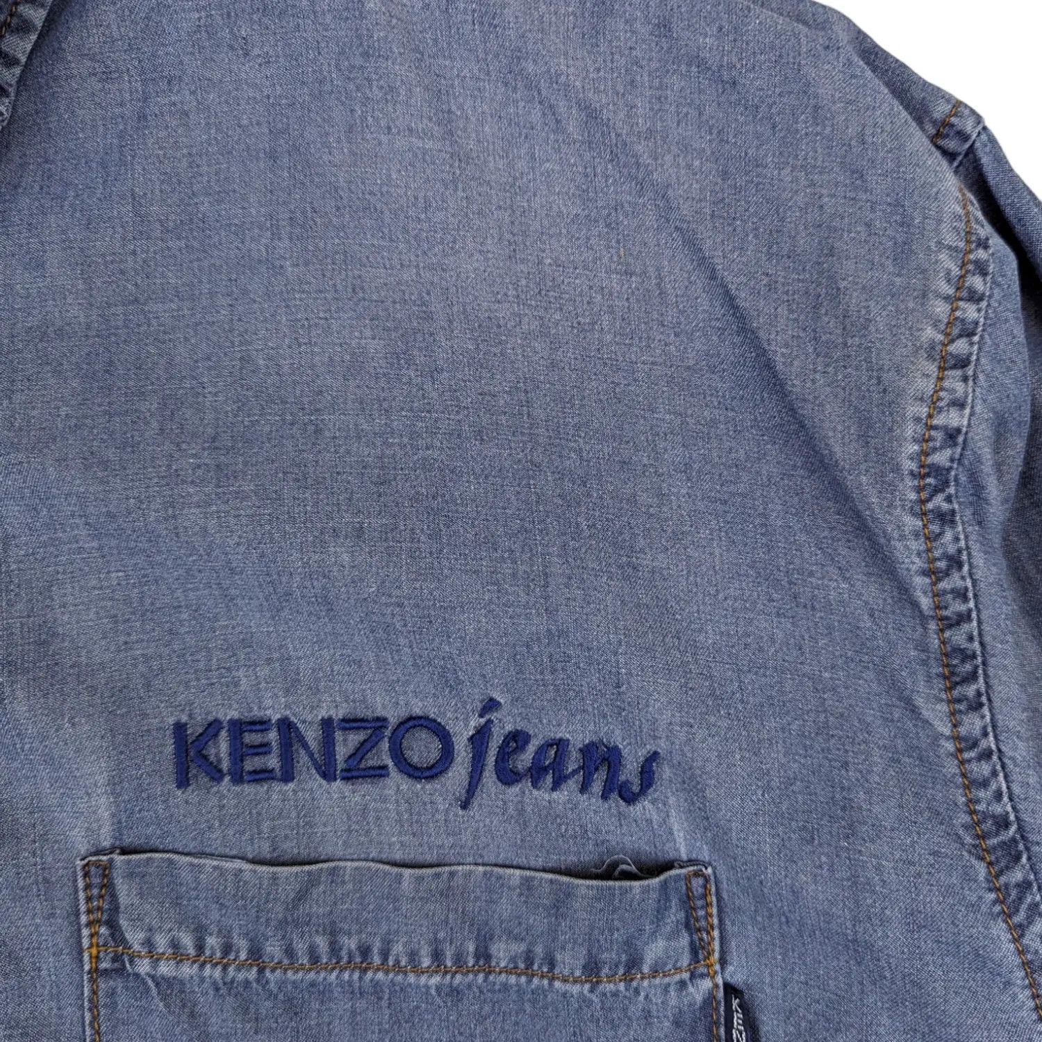 Kenzo Vintage KENZO Jeans Button Up Shirt Denim Style Jacket Size US L / EU 52-54 / 3 - 8 Thumbnail