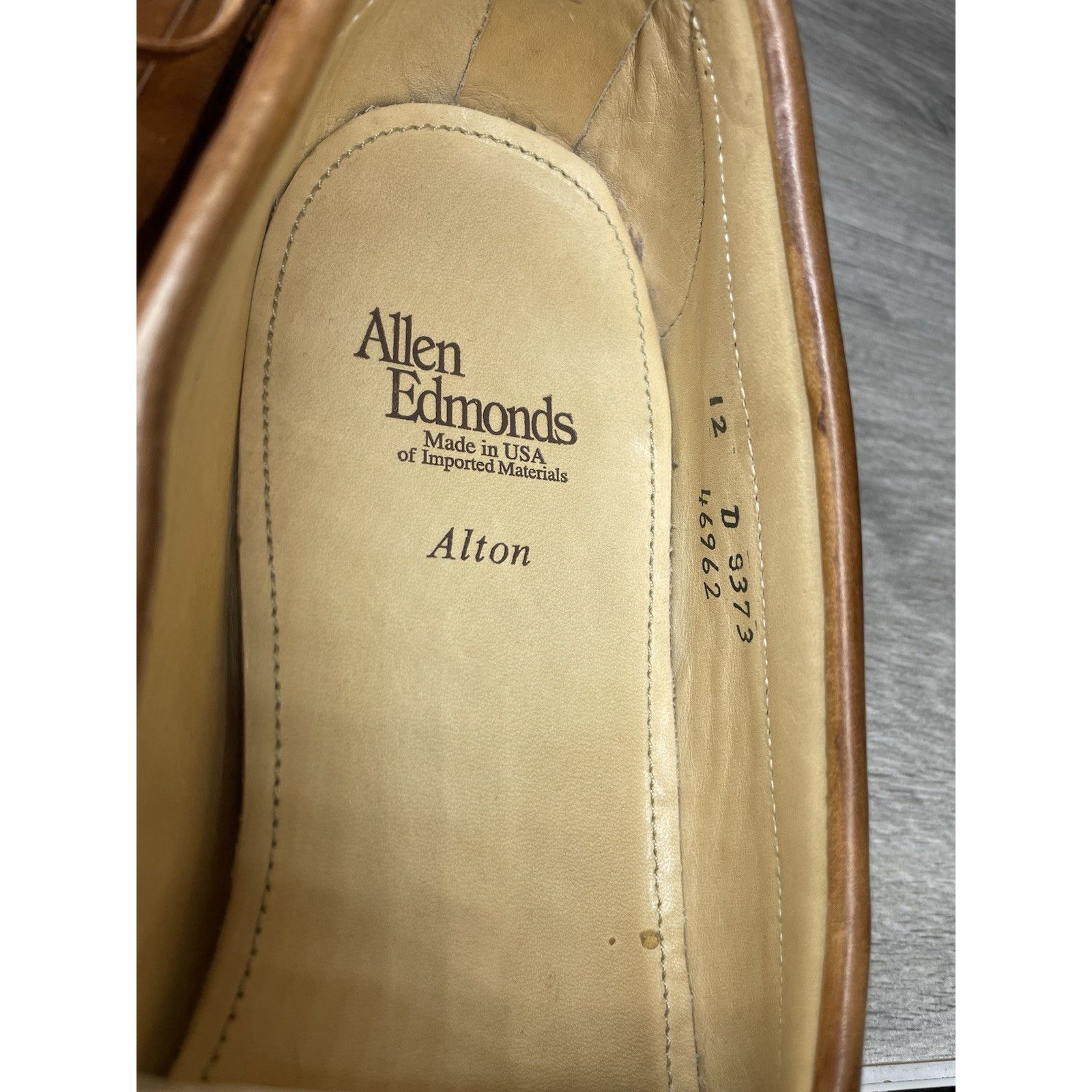 Allen Edmonds Allen Edmonds Alton USA Brown Leather Kiltie Square Toe Loaf Size US 12 / EU 45 - 9 Thumbnail