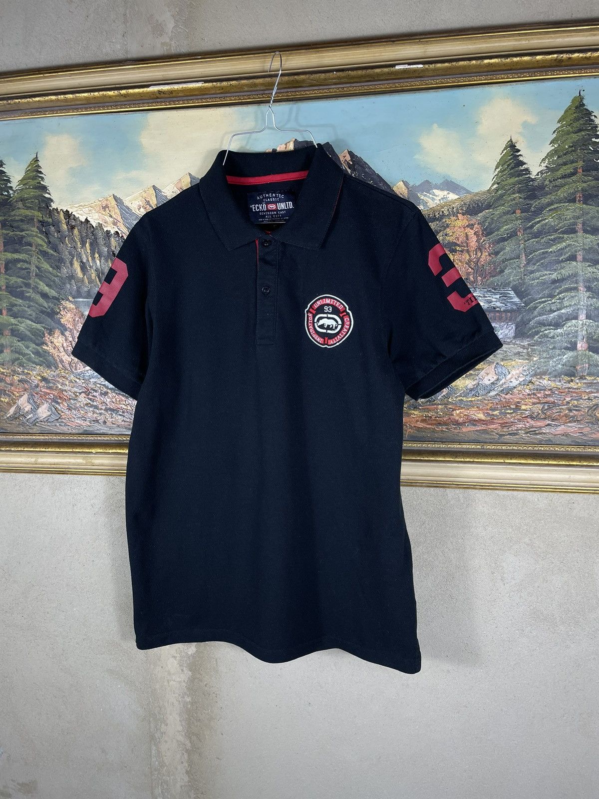 Ecko Unltd. × Vintage Black vintage retro Y2K 00s polo t-shirt tees Ecko Untld. Size US M / EU 48-50 / 2 - 2 Thumbnail