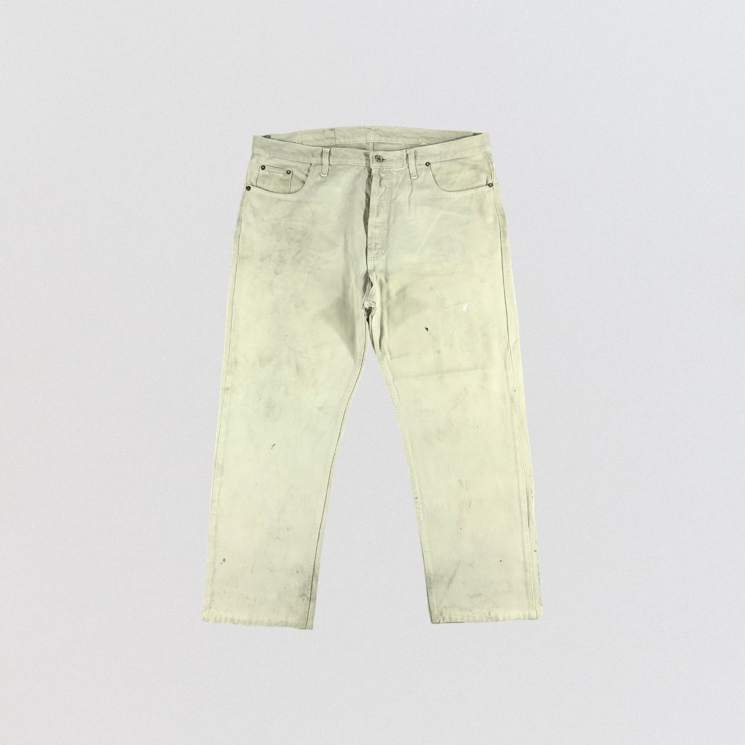 Levi's 90s Vintage Cream Levis 501 Jeans-JM2504 Size US 40 / EU 56 - 1 Thumbnail
