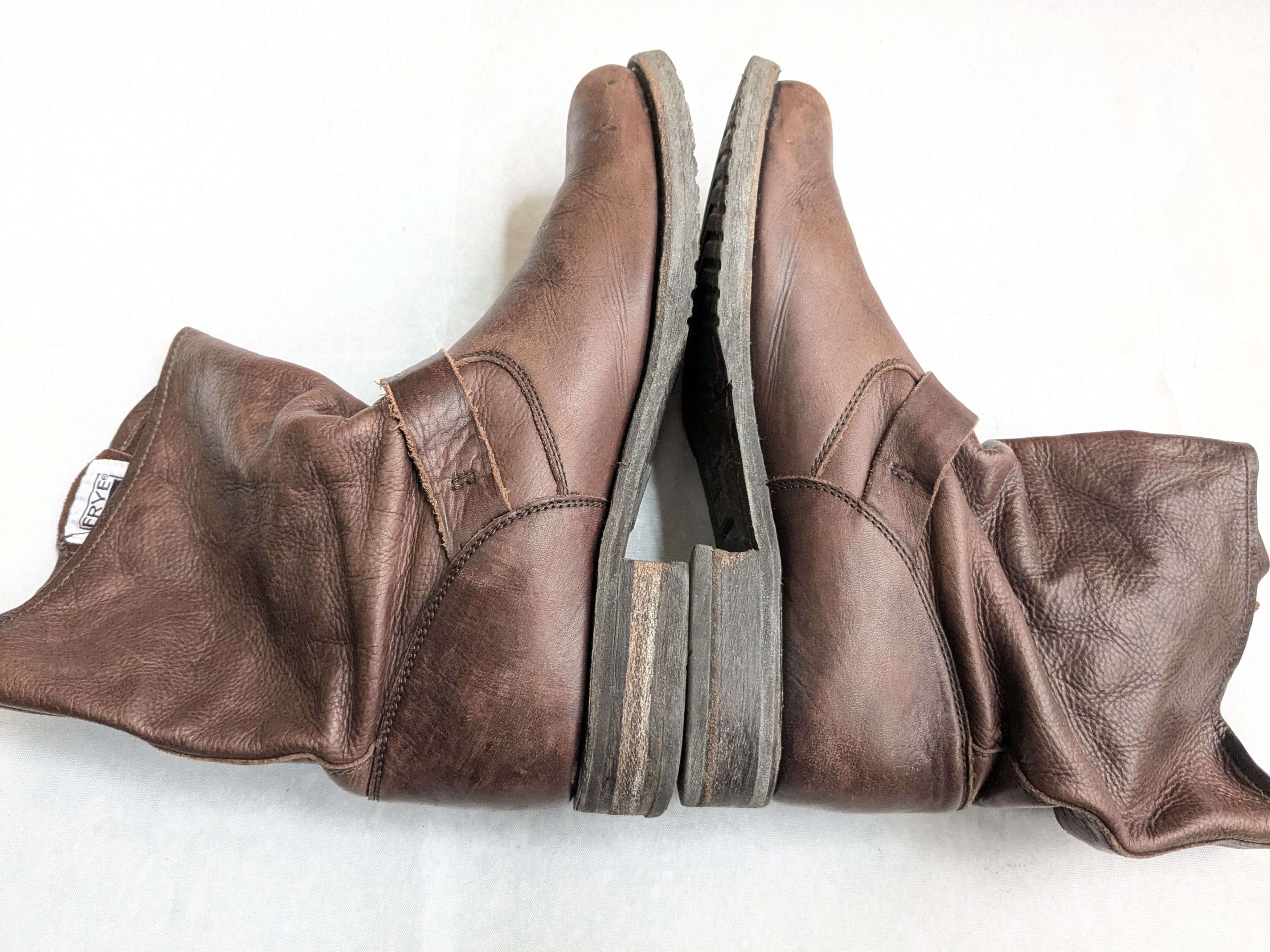 Frye Frye Engineer Boots 8.5 M Brown Leather Buckle Size US 8.5 / EU 41-42 - 9 Thumbnail