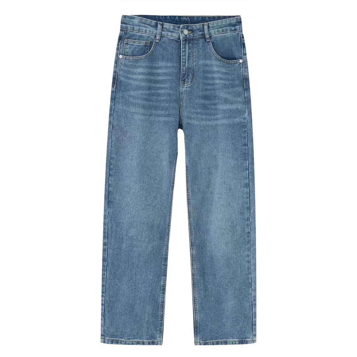 Japanese Brand × Jean High street washed baggy straight leg jeans Size US 34 / EU 50 - 4 Thumbnail