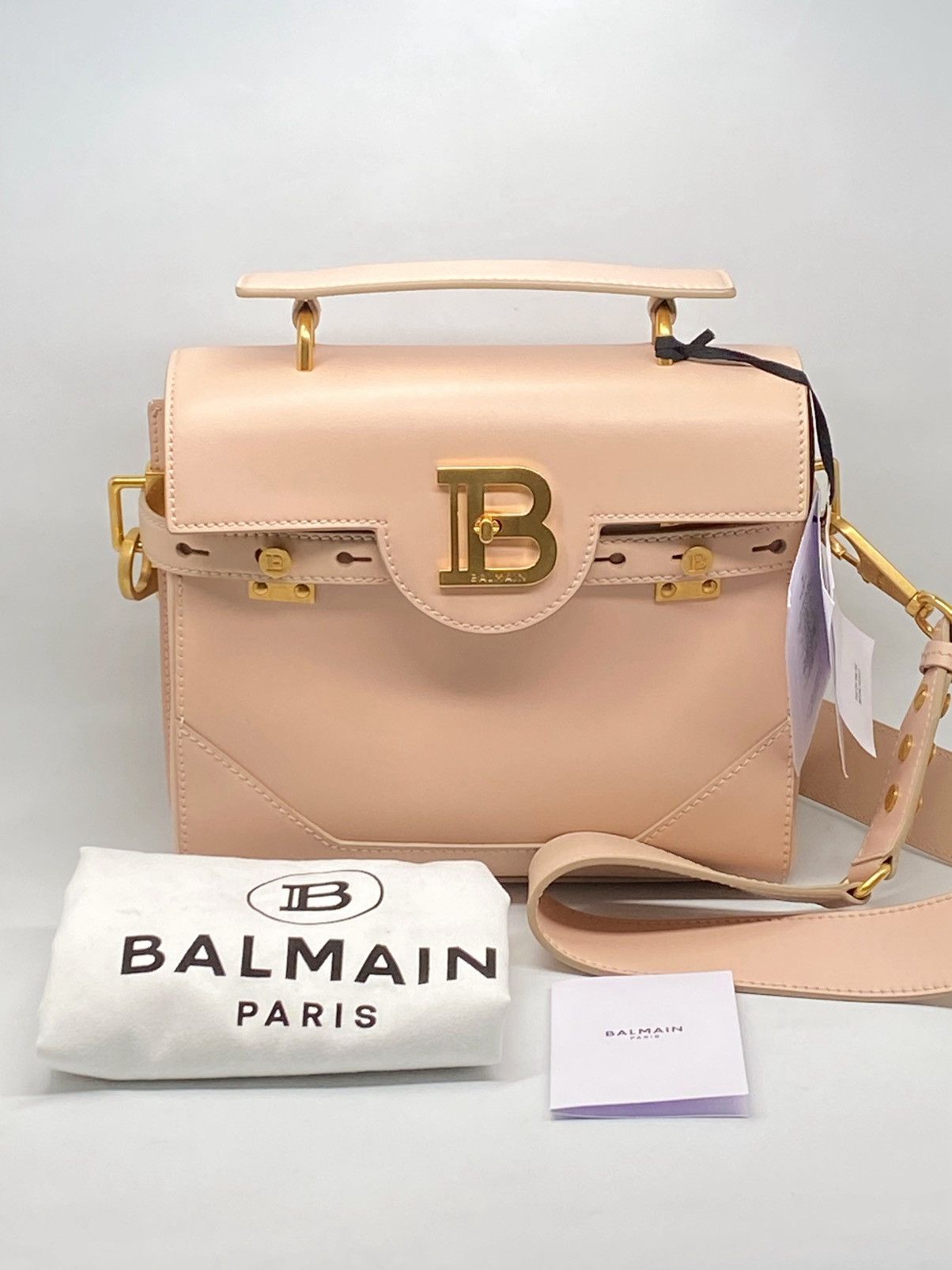 Balmain Balmain BBuzz 23 Top-Handle Bag in Leather Size ONE SIZE - 1 Thumbnail