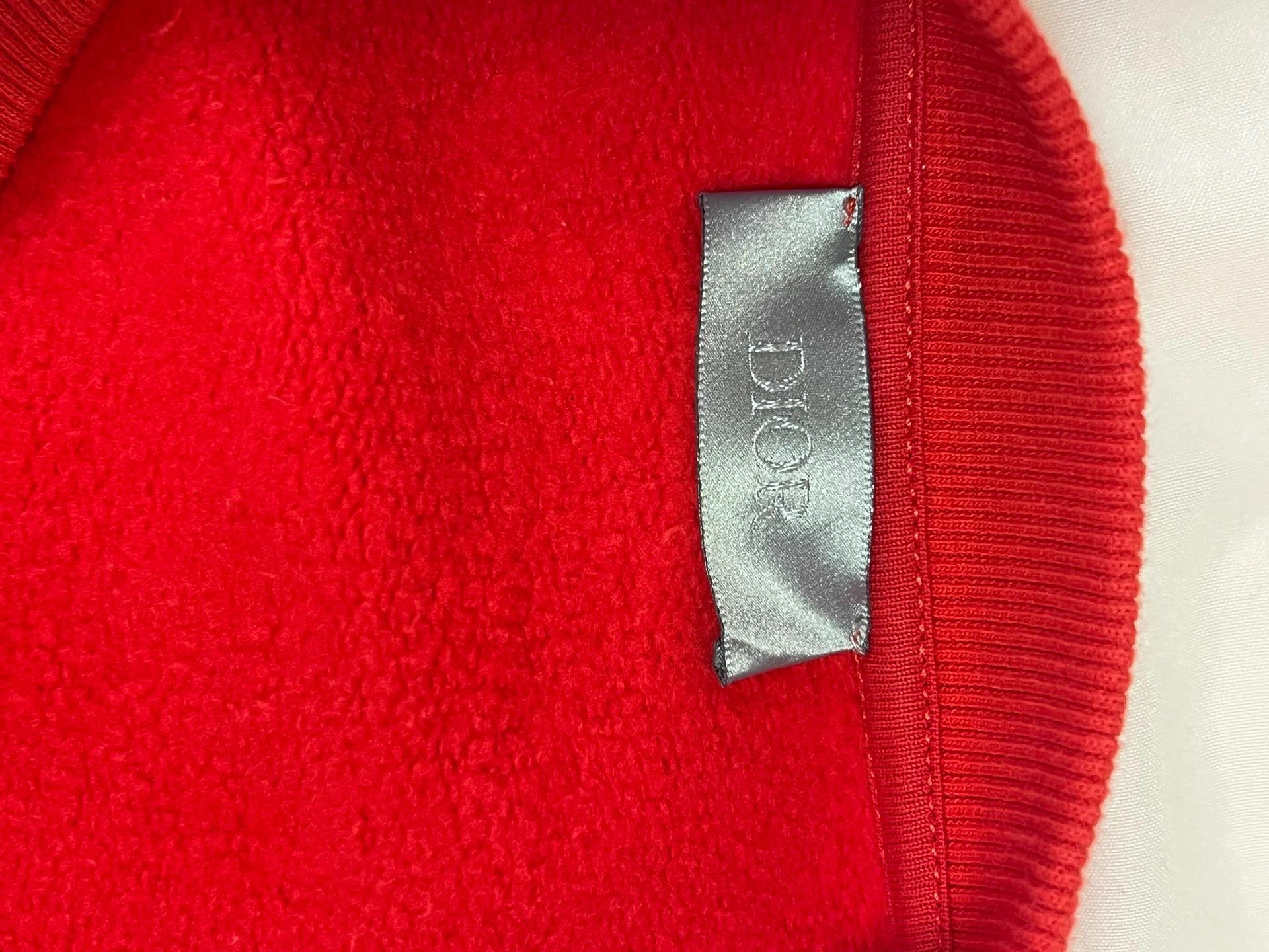Dior Dior Red Pin Logo Embroidery Sweatshirt XS Size US XS / EU 42 / 0 - 5 Thumbnail