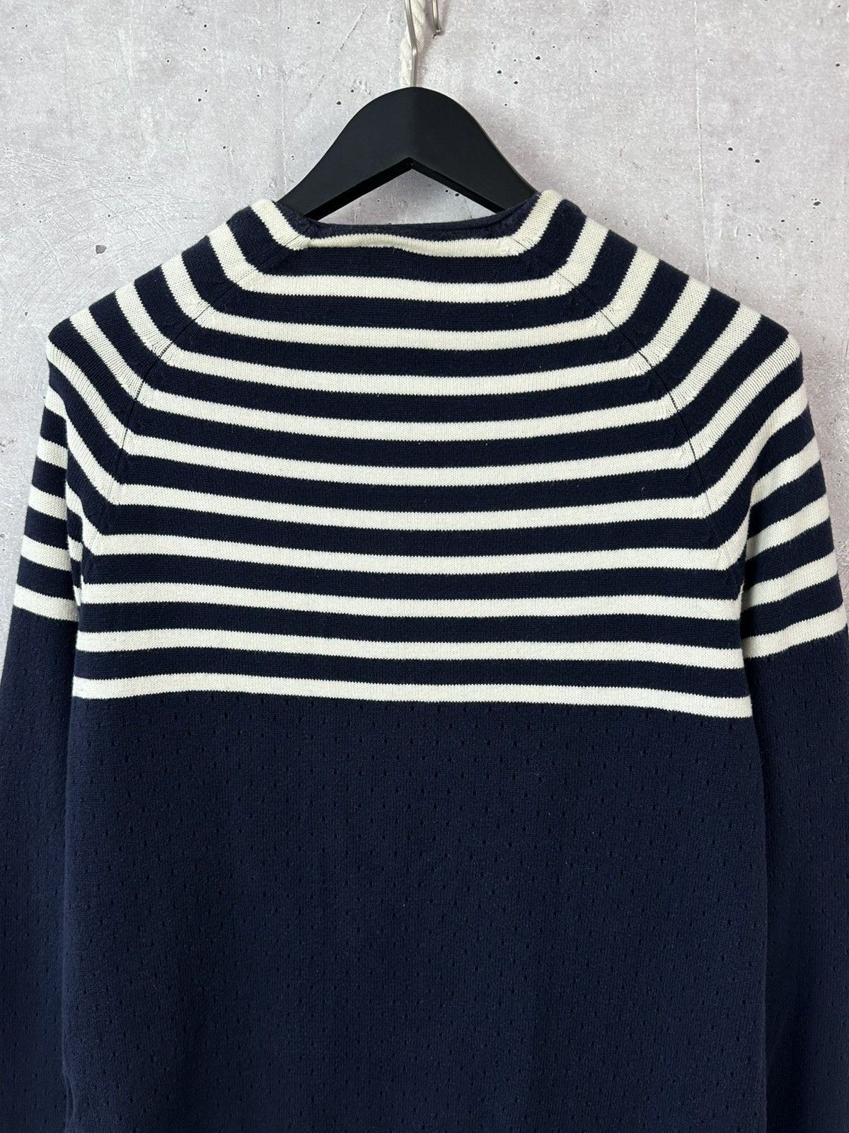 YMC YMC Stripped Navy Blue Cotton Men’s Sweater Size US M / EU 48-50 / 2 - 8 Thumbnail