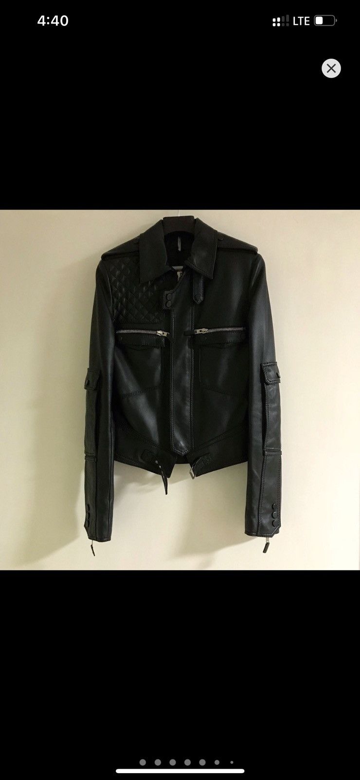絶版‼️ HEDI SLIMANE 2007 Hedi Slimane 2007 Dior Homme campaign biker leather jacket