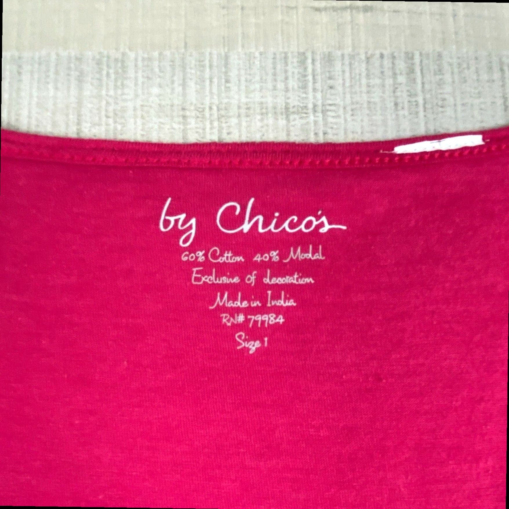 Vintage Chicos Womens Pink Tank Top Small Embellished Bodice Sleeveless Shirt Soft Cotton Size S / US 4 / IT 40 - 4 Thumbnail