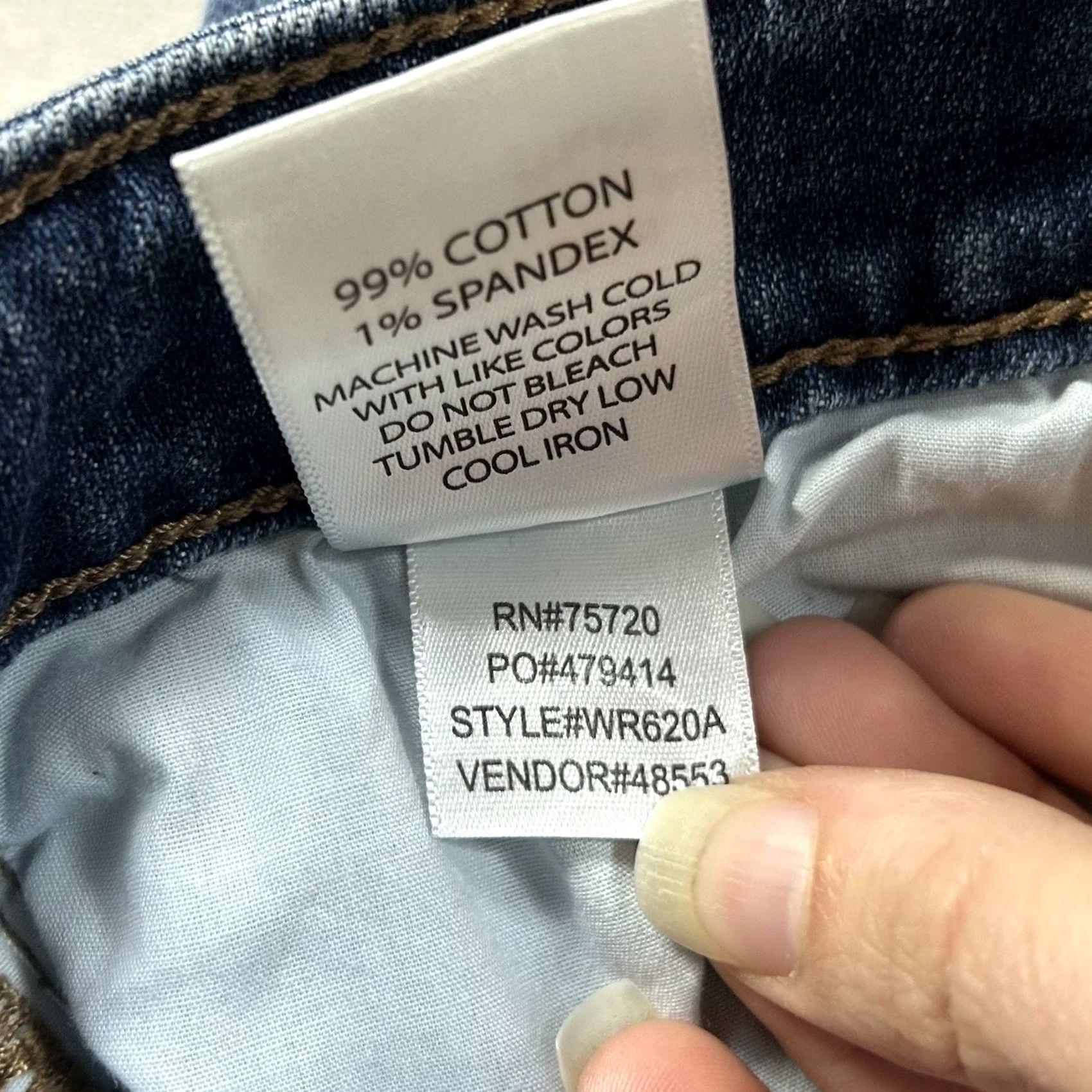 Vintage Willow Root The Everyday Jean Women 25 Blue Denim Straight Leg Casual Mid Womens 5-Pocket Design Stretch Mid Blue Jeans Size 42" / US 20 - 5 Thumbnail