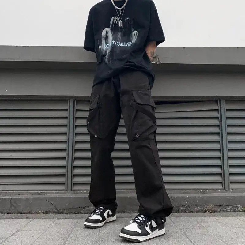 Japanese Brand × Vintage Cargo Bondage Pants Hip Hop y2k Size US 32 / EU 48 - 2 Thumbnail