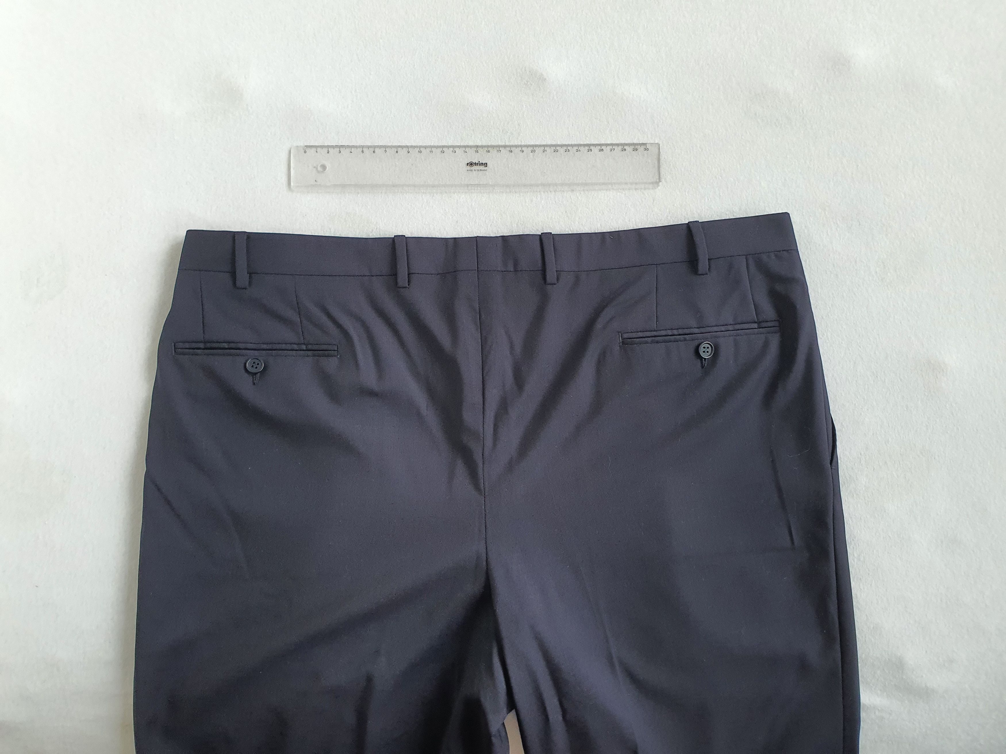 Canali Tailored Dress Pants - Navy, Pleated, Classic Fit - Sz EU 58 Size 42R - 8 Thumbnail