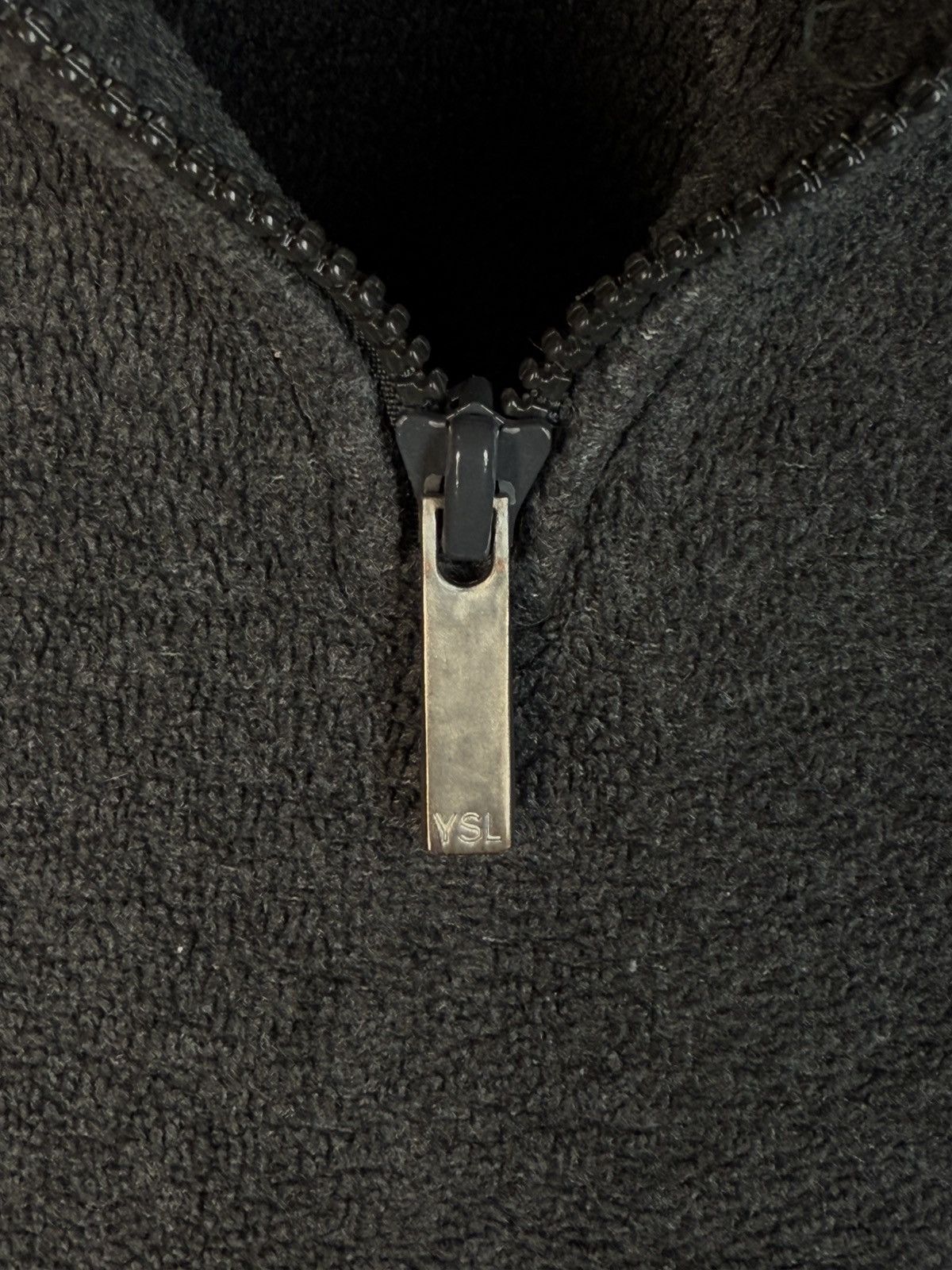 Yves Saint Laurent Fleece YSL Sweatshirt 1/4 Quarter Zip Up Logo Sweater Y2k Size US XL / EU 56 / 4 - 5 Thumbnail