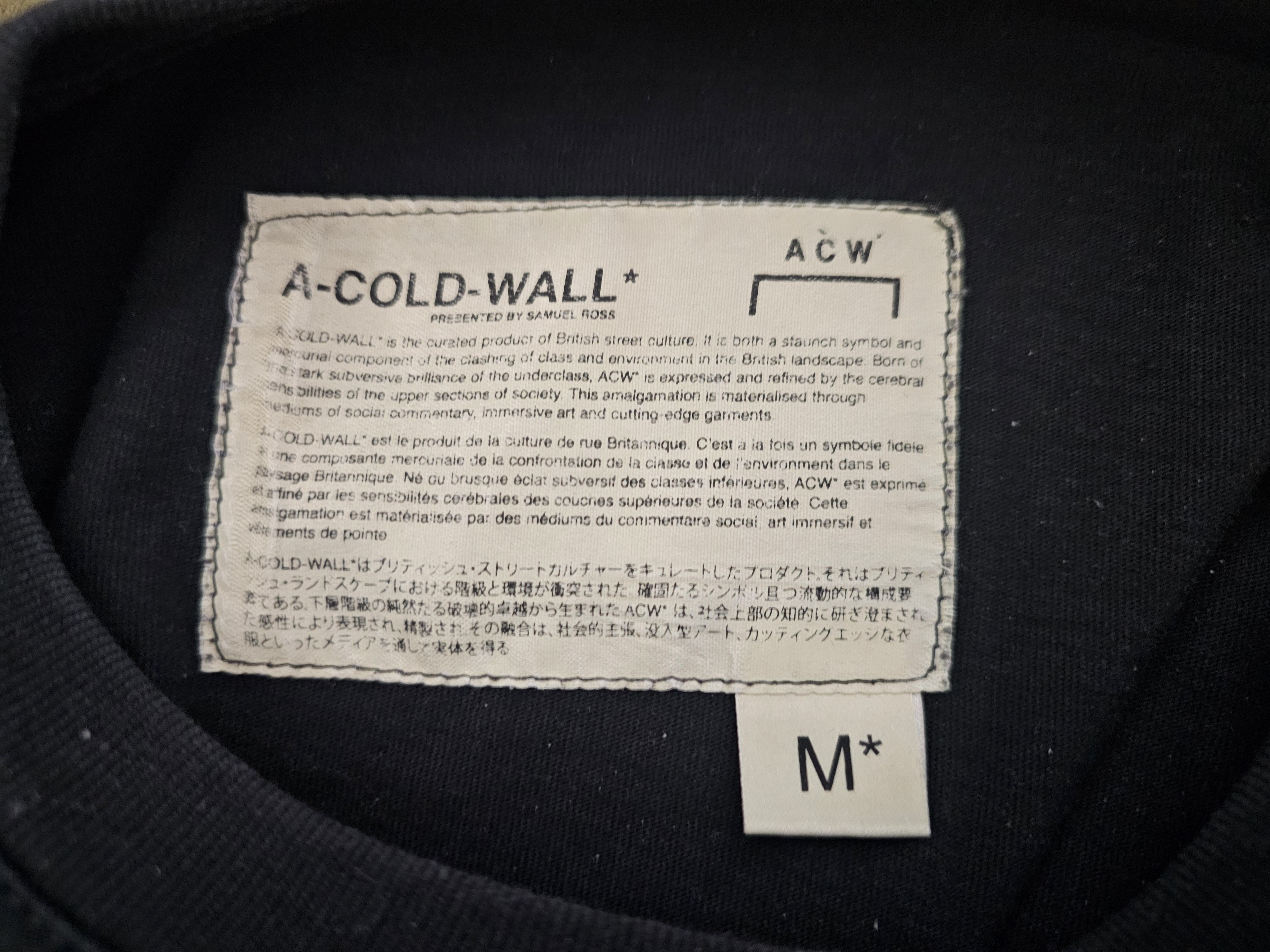 A-COLD-WALL* A Cold Wall Bracket Reflective Logo tee Size US M / EU 48-50 / 2 - 6 Thumbnail