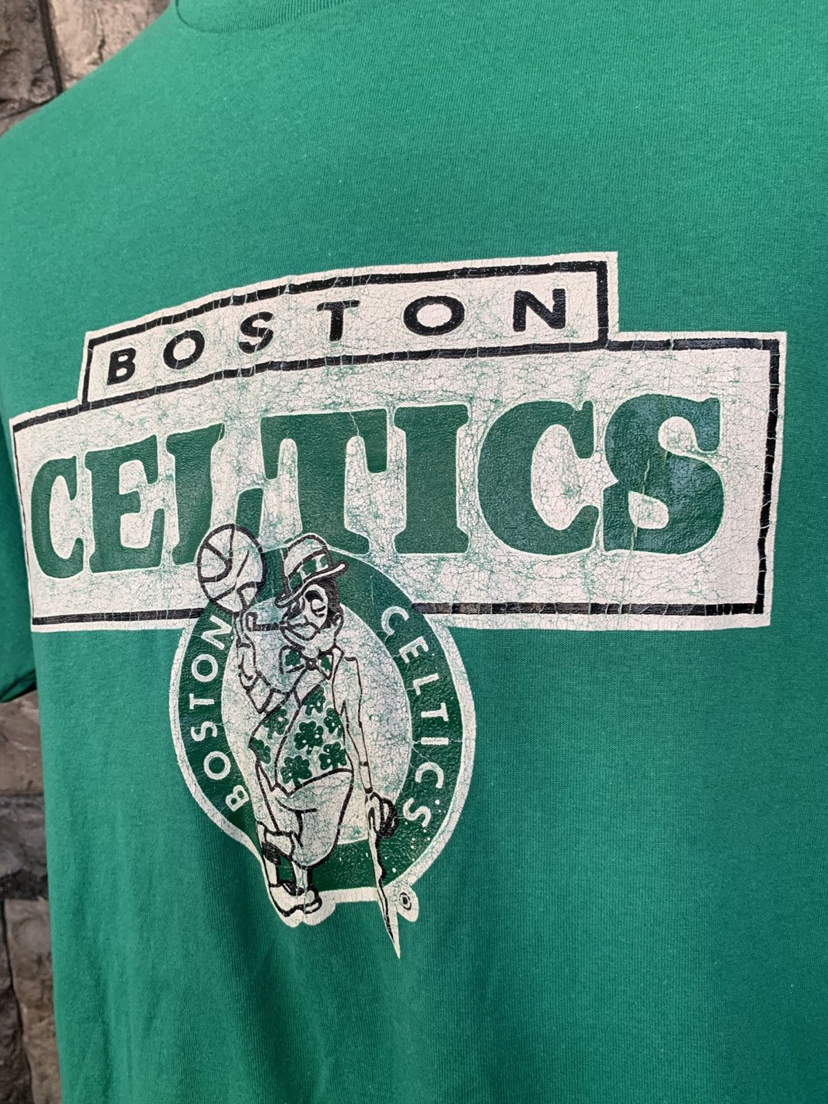 NBA Vintage 80s Boston Celtics NBA Basketball Champion T shirt Size US XL / EU 56 / 4 - 4 Thumbnail