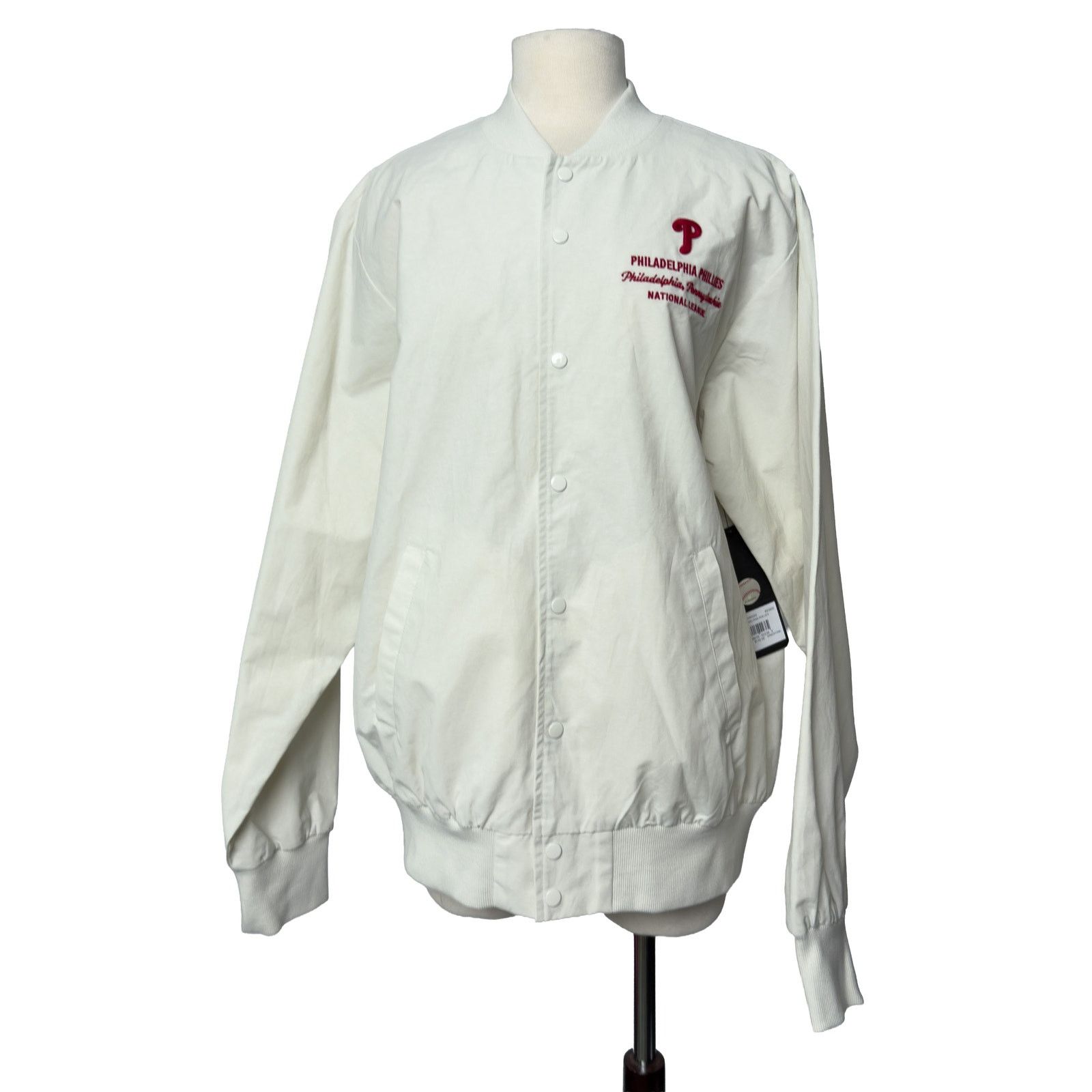 47 '47 Philadelphia Phillies Twill Jacket Men's Medium NWT Size US M / EU 48-50 / 2 - 2 Thumbnail
