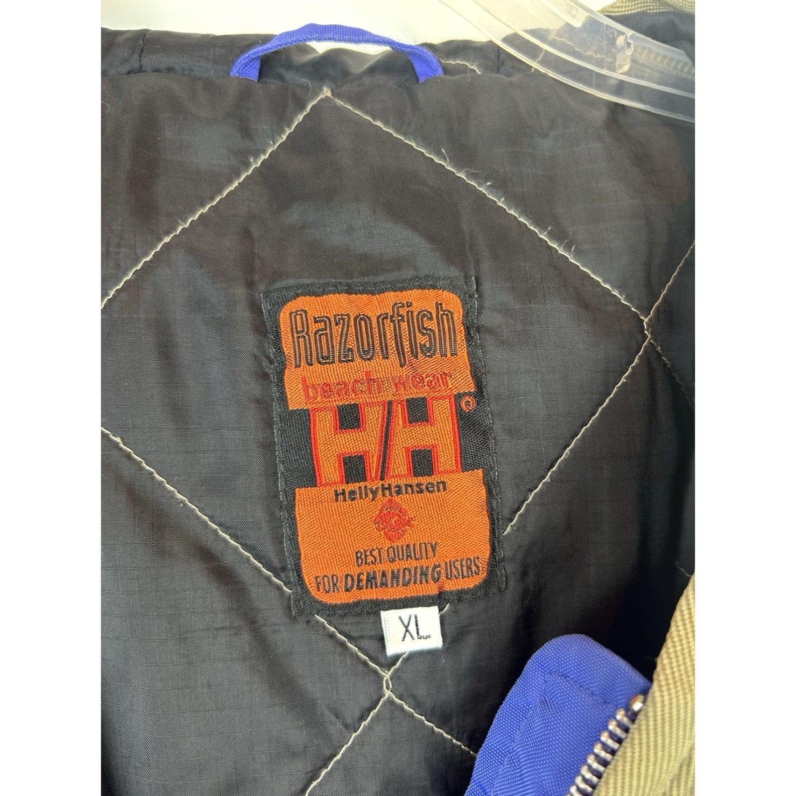Helly Hansen VINTAGE Helly Hansen Jacket Razorfish Mens XL Ski Snowboard Blue Coat Oversized Size US XL / EU 56 / 4 - 3 Thumbnail