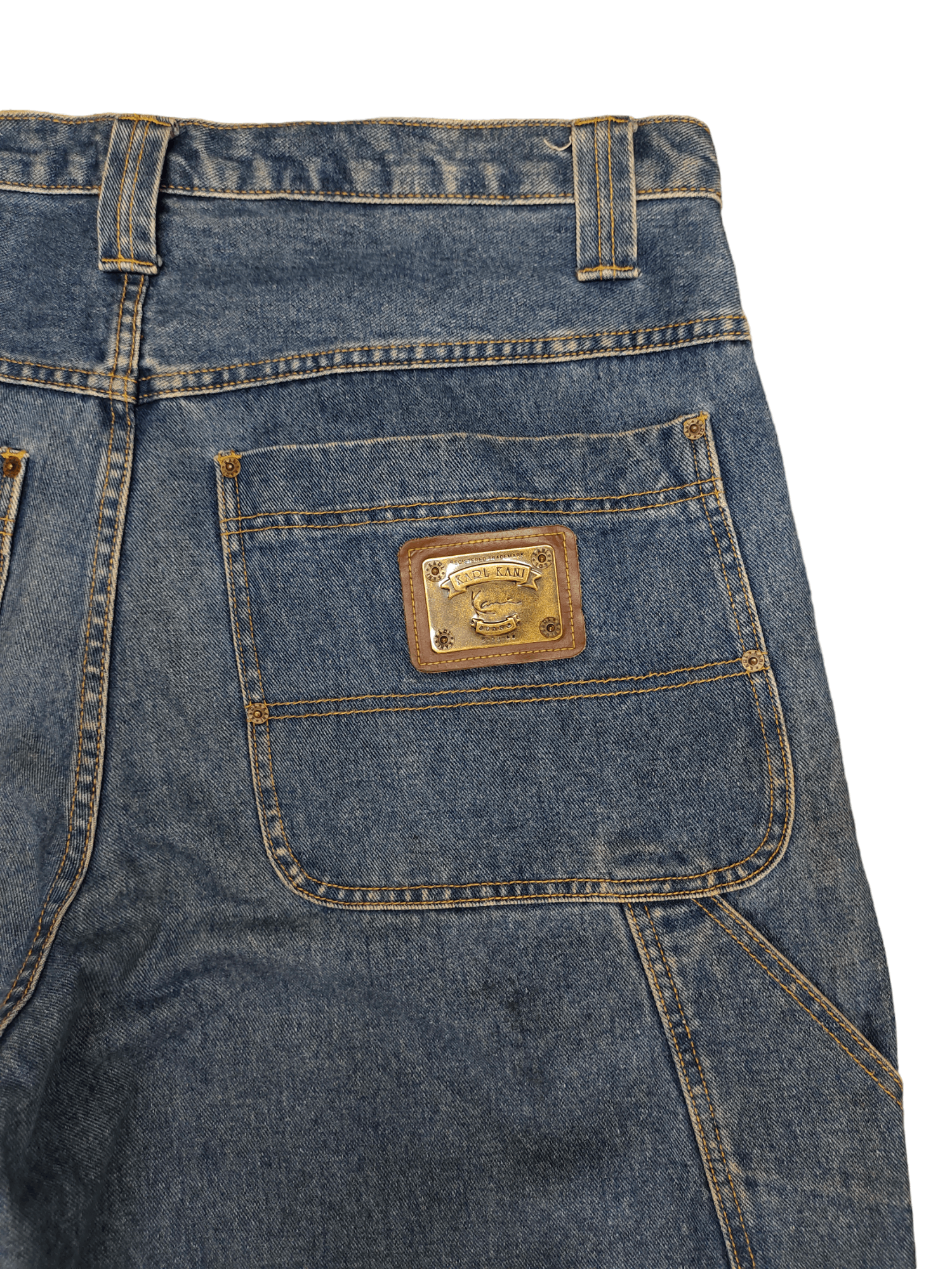 Karl Kani Jnco Style Baggy Jeans Karl Kani Carpenter Denim Wide Leg Size US 38 / EU 54 - 7 Thumbnail