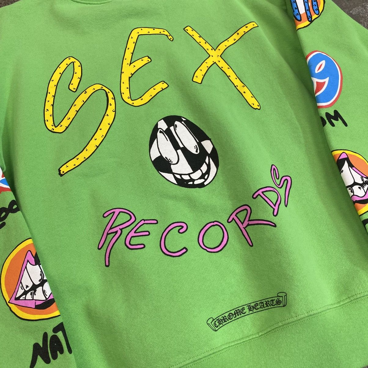 Chrome Hearts × Matty Boy Chrome Hearts Matty Boy Sex Records Crewneck Size US M / EU 48-50 / 2 - 11 Thumbnail