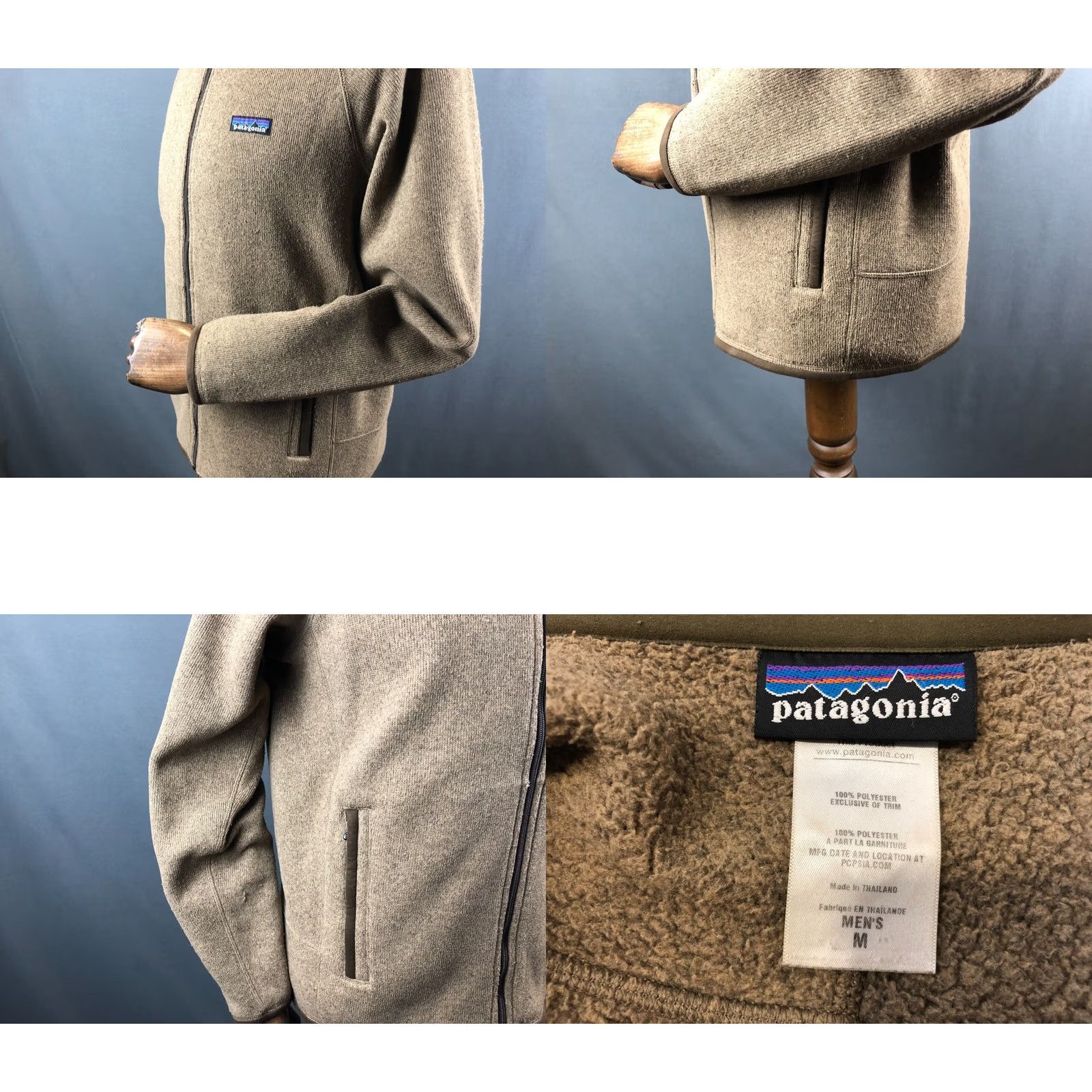 Patagonia Patagonia Full Zip Sweater Men M Khaki Polyester Embroidered Logo Size US M / EU 48-50 / 2 - 8 Thumbnail