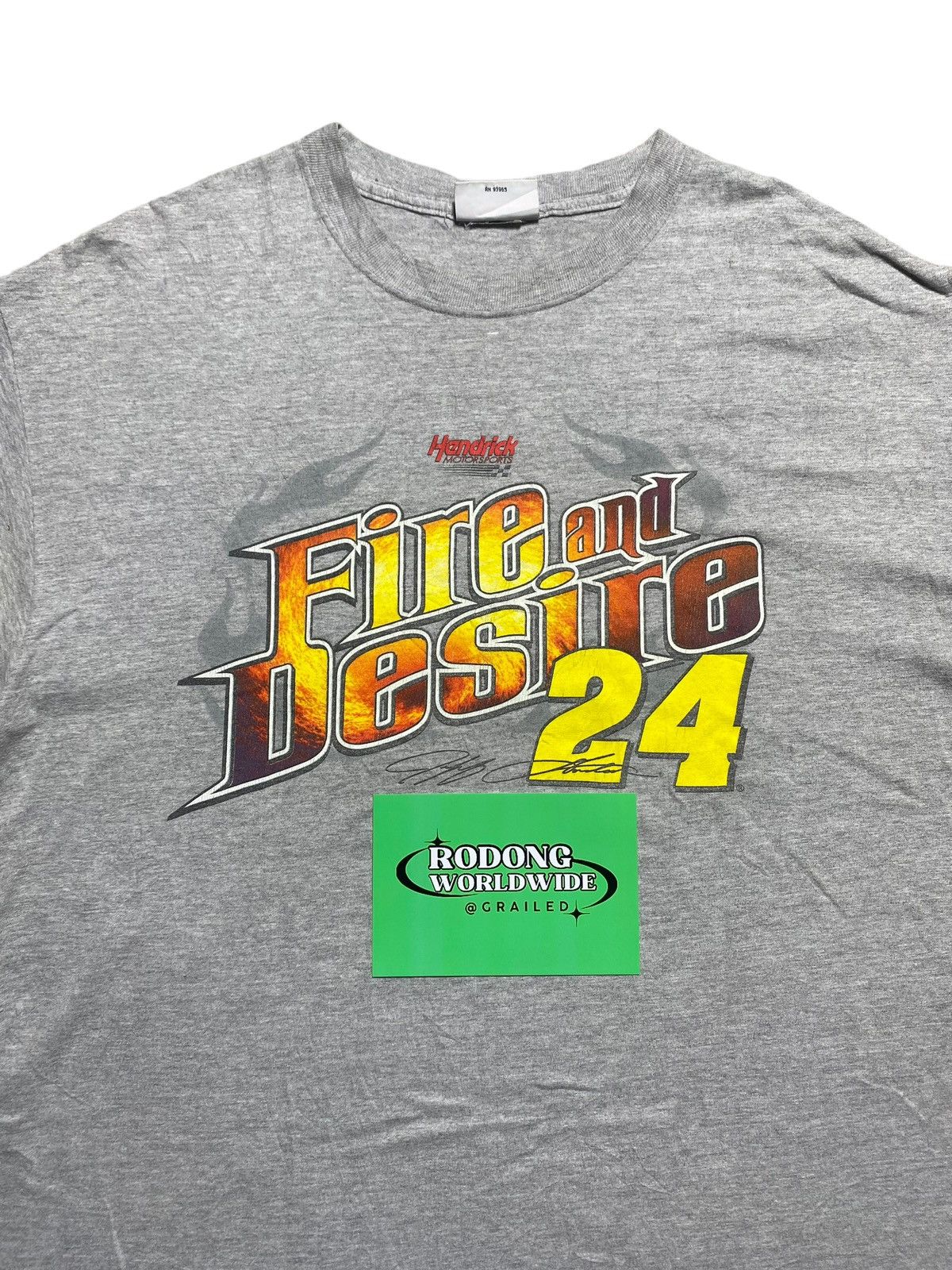 NASCAR VINTAGE NASCAR JEFF GORDON HENDRICK FIRE AND DESIRE 24 TEE Size US XL / EU 56 / 4 - 2 Thumbnail